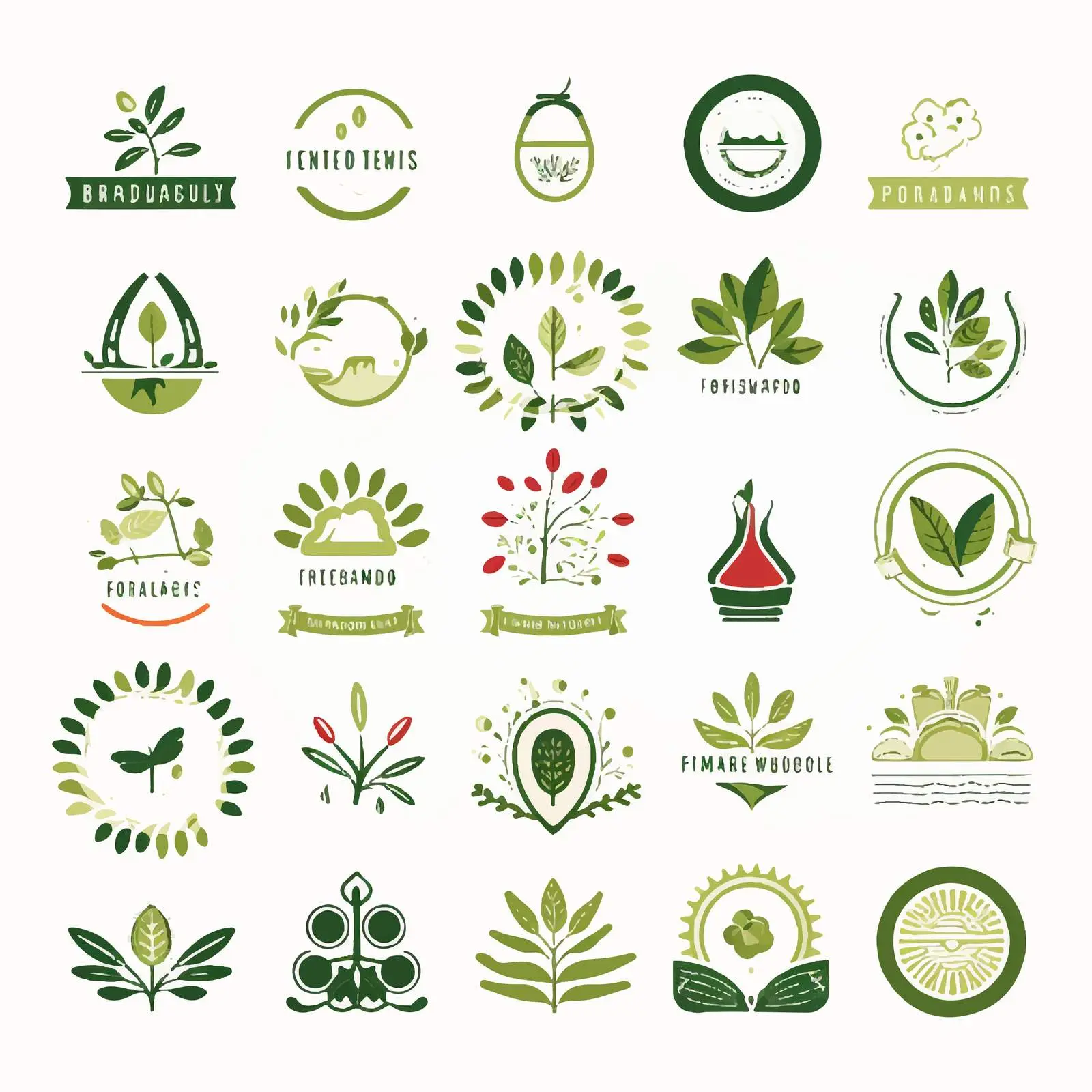 Eco-Friendly Vegan Organic Food Icons — free download from Dotvec