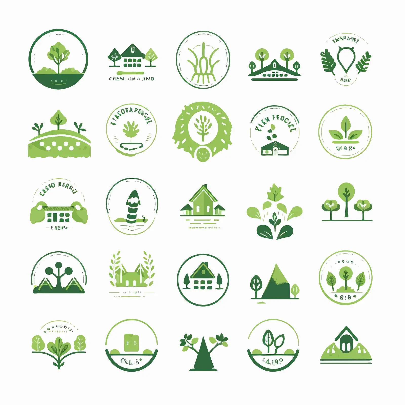 Organic Vegan Eco-Friendly Product Icons — free download from Dotvec