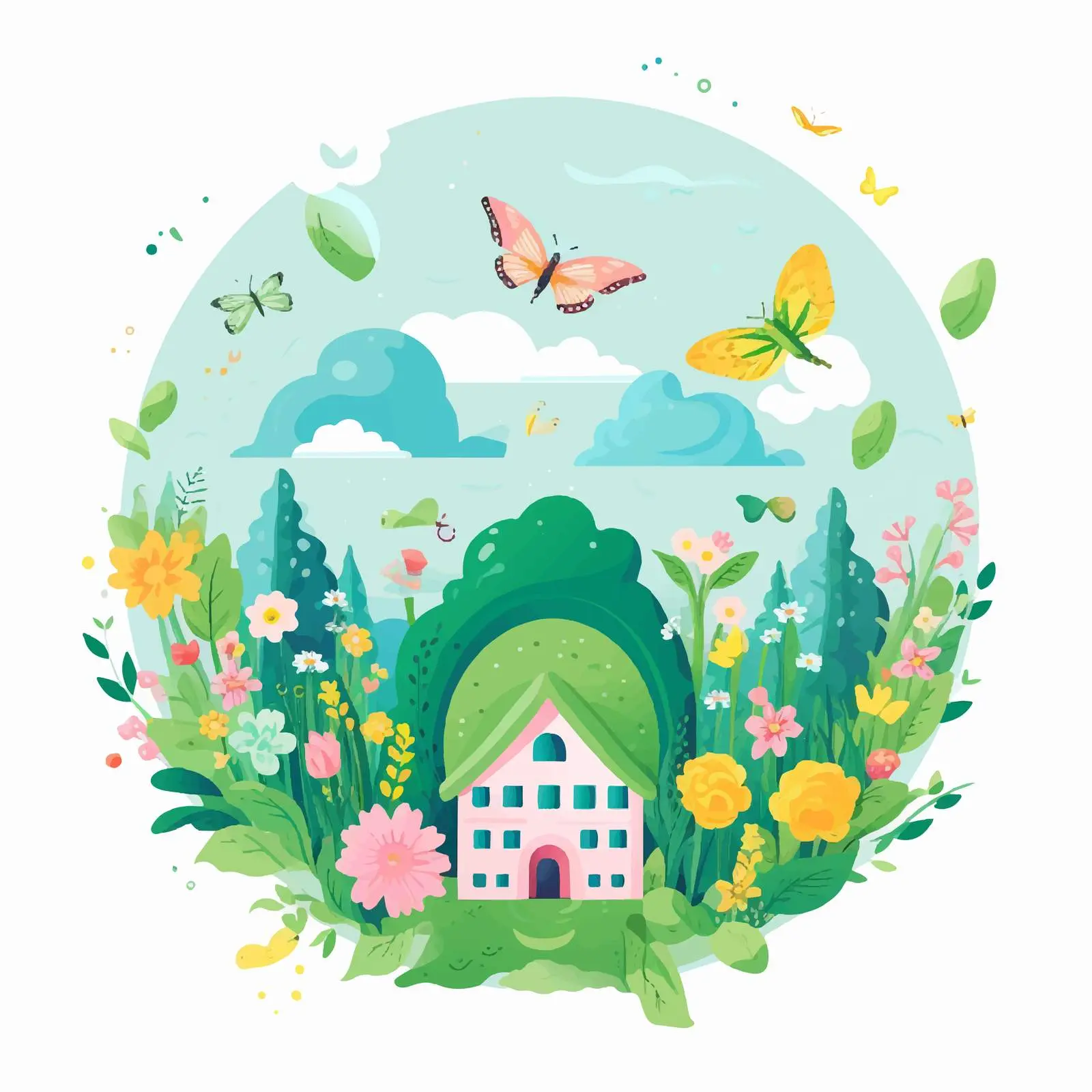 Eco-Friendly Universal Poster Template Design – free camp image from Dotvec