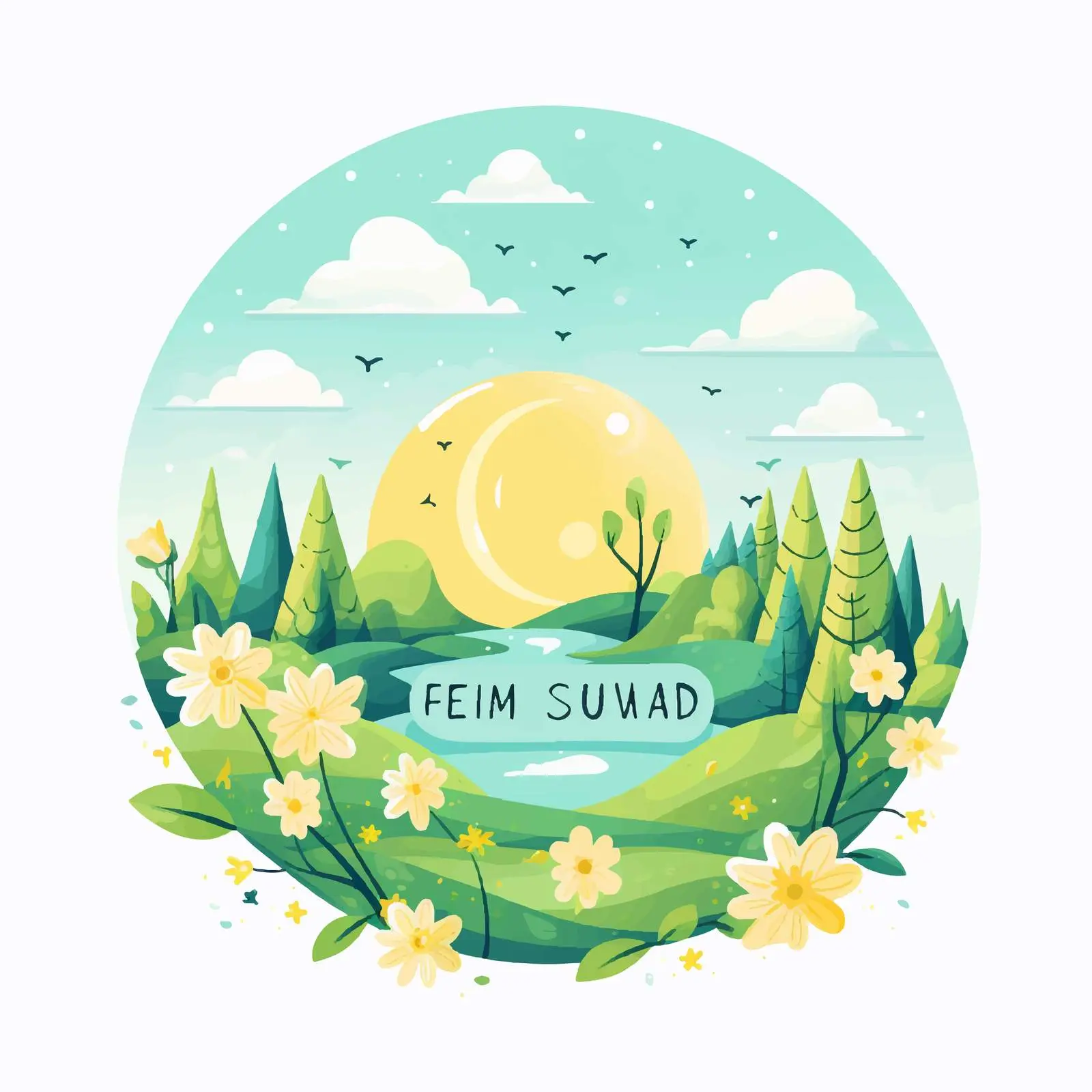 Eco-Friendly Spring Poster Template for Universal Use – free camp image from Dotvec