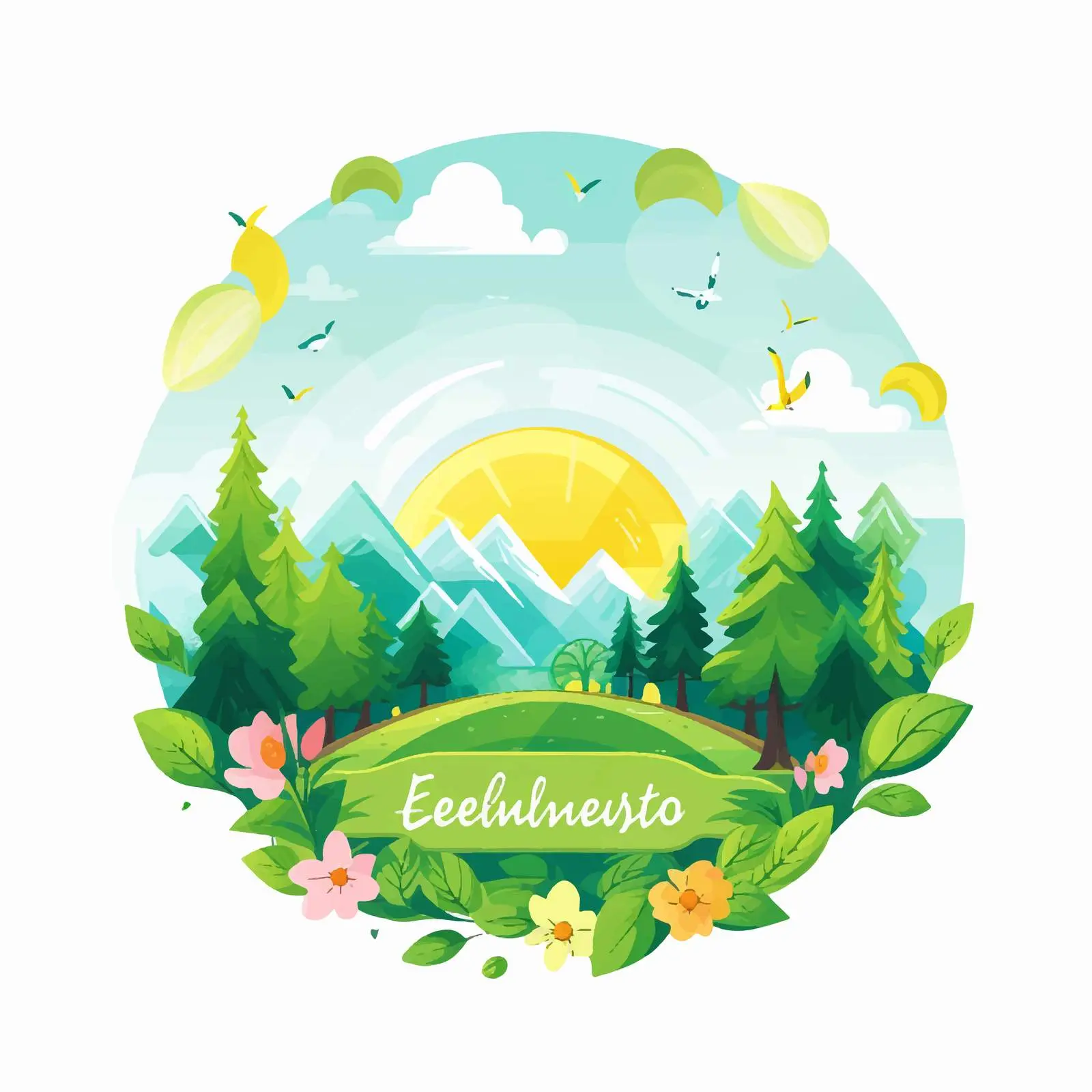 Eco-Friendly Poster Template for Universal Use – free camp image from Dotvec