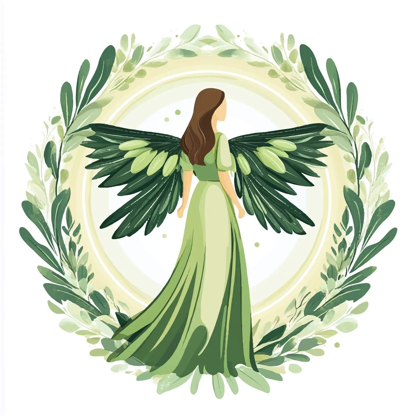 Eco Label Design Wide Angle View — free download from Dotvec