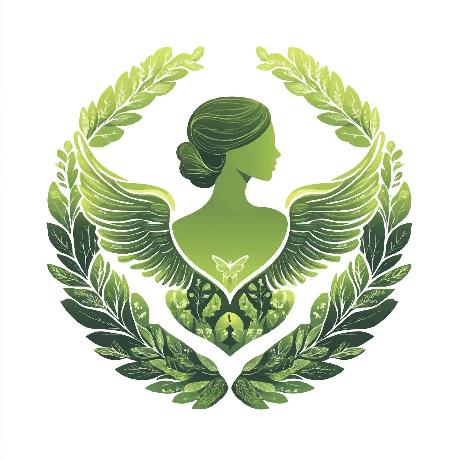 Eco Label Design Centered Composition — free download from Dotvec