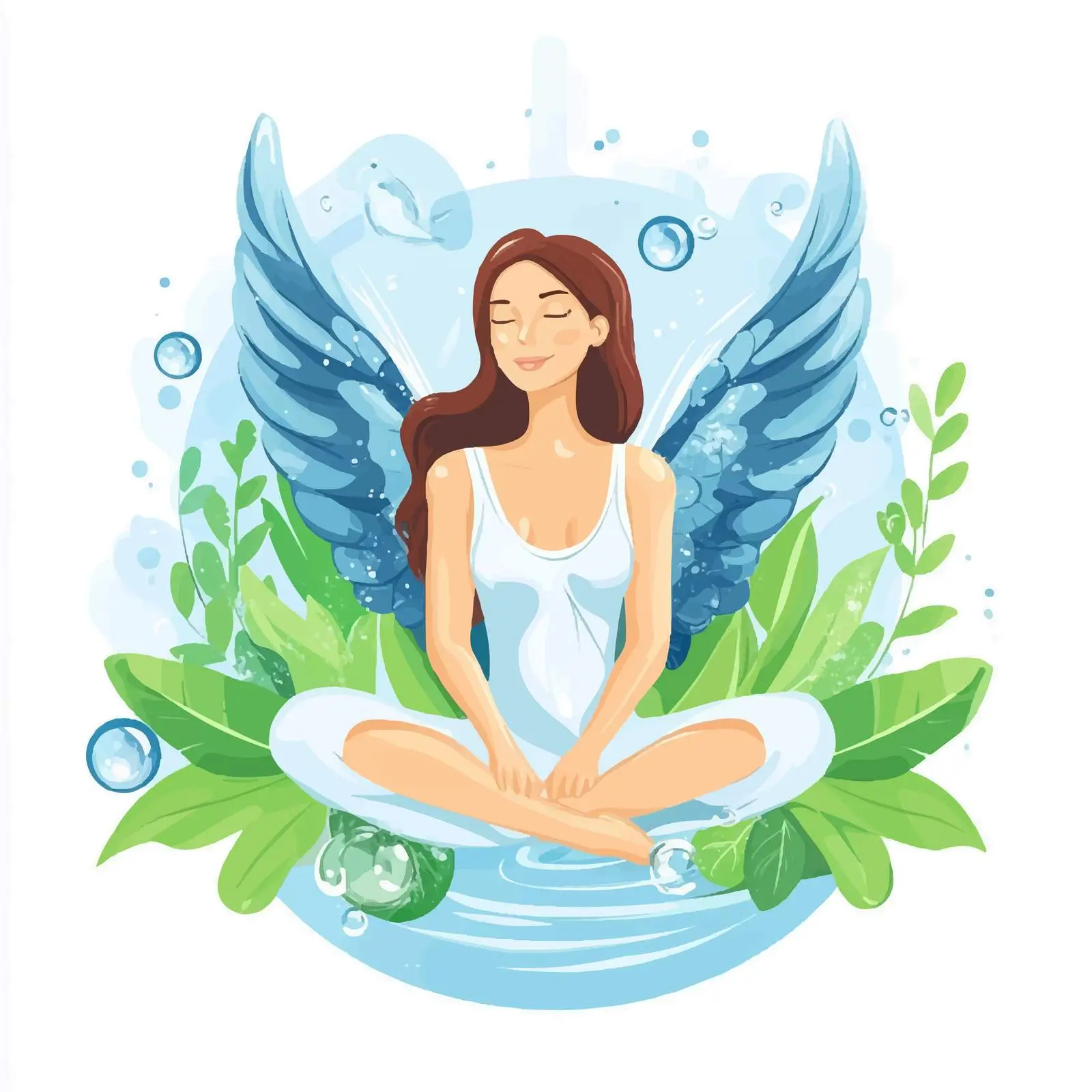 Eco-Friendly Water Label Design — free download from Dotvec