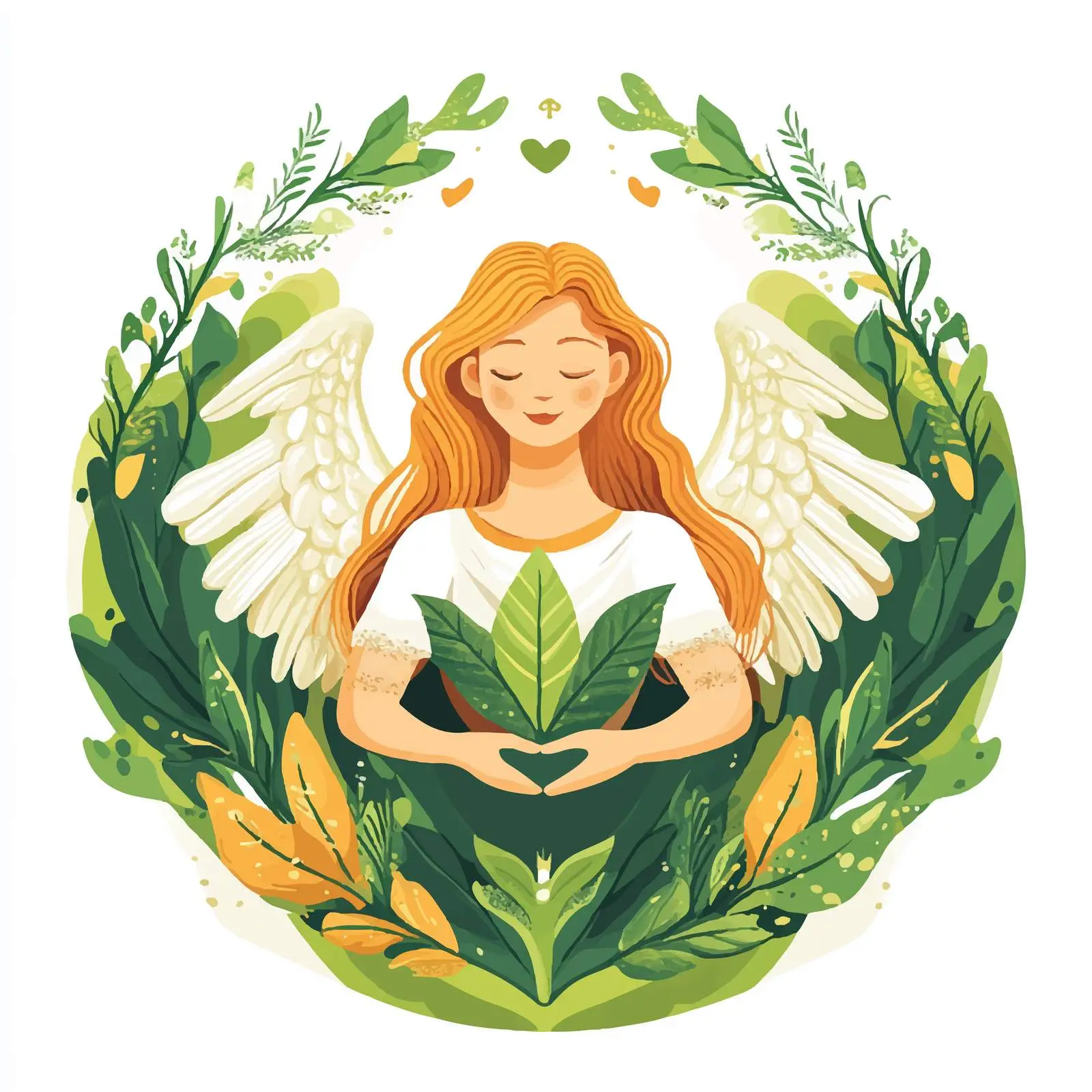 Eco Label World Wide Angel Design — free download from Dotvec