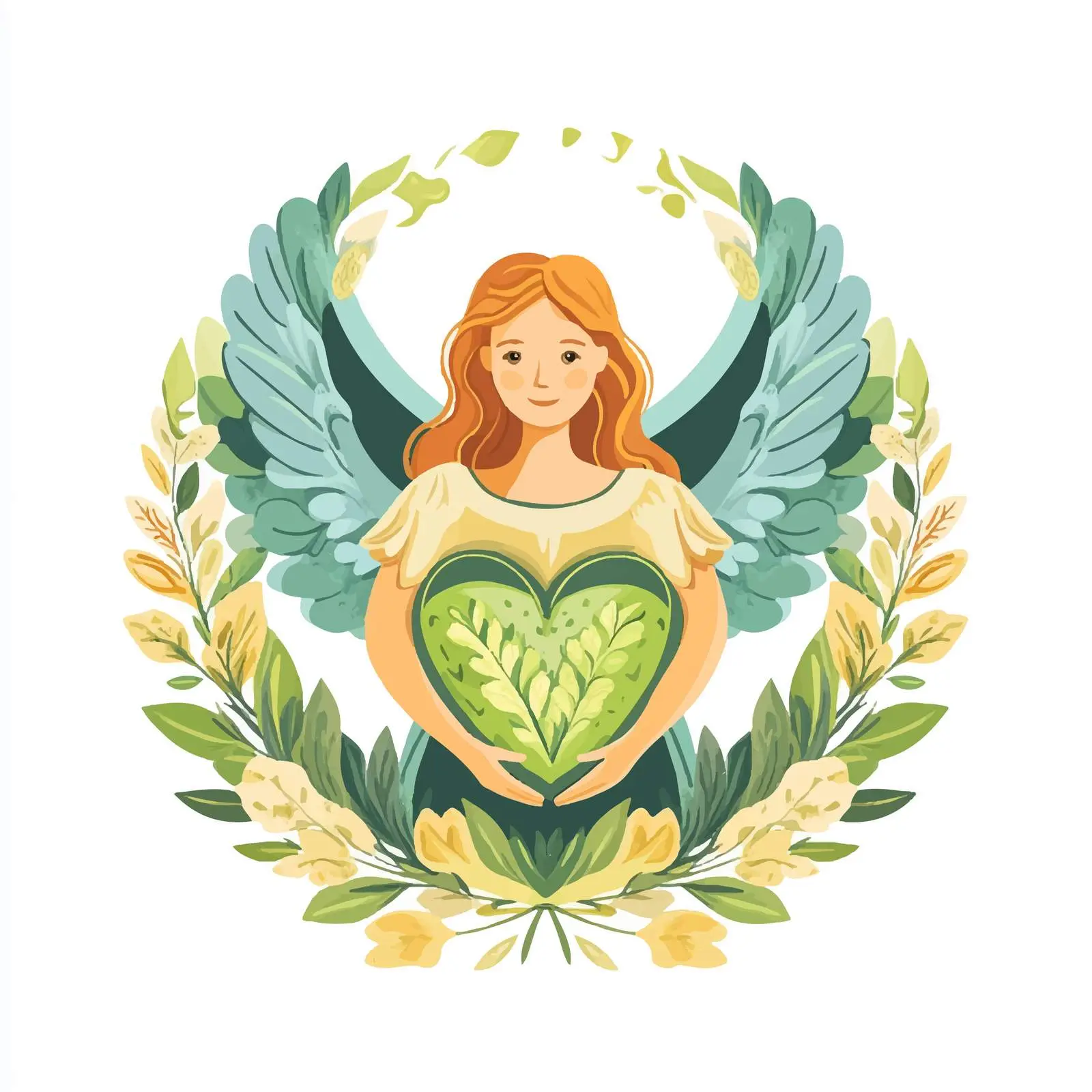 Eco Label Centered Design Concept — free download from Dotvec