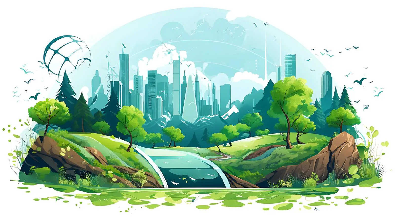 Environment-Friendly Ecology Concept Illustration — free download from Dotvec