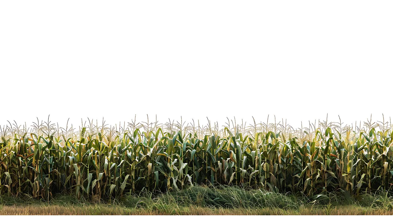 Rural Midwestern Cornfield on White Background — free download from Dotvec