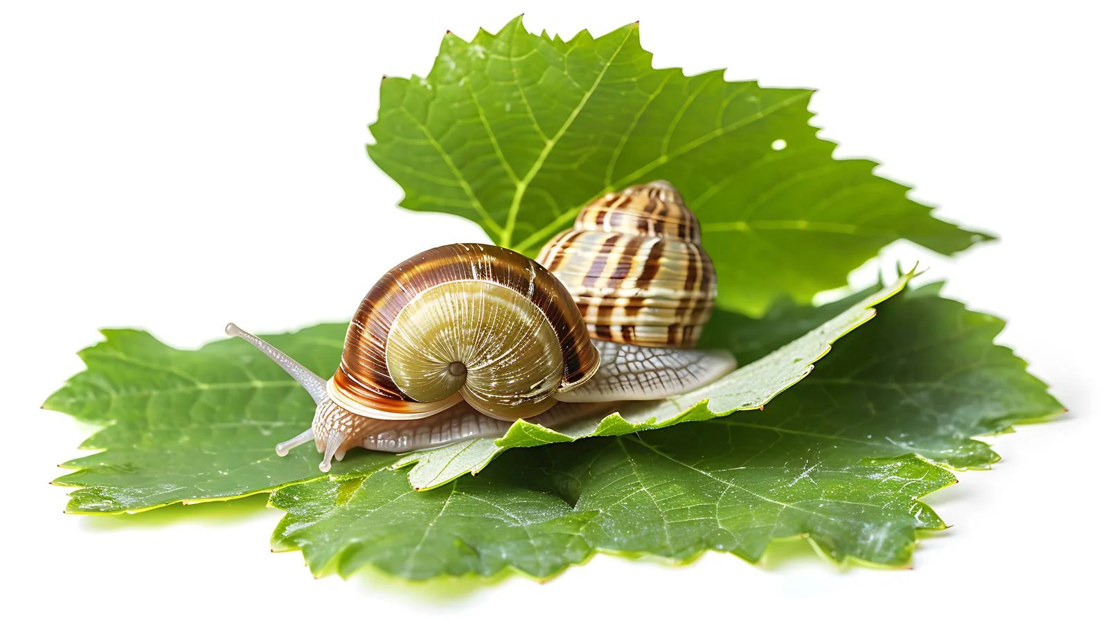 Edible Snail Helix pomatia on Grapevine — free download from Dotvec