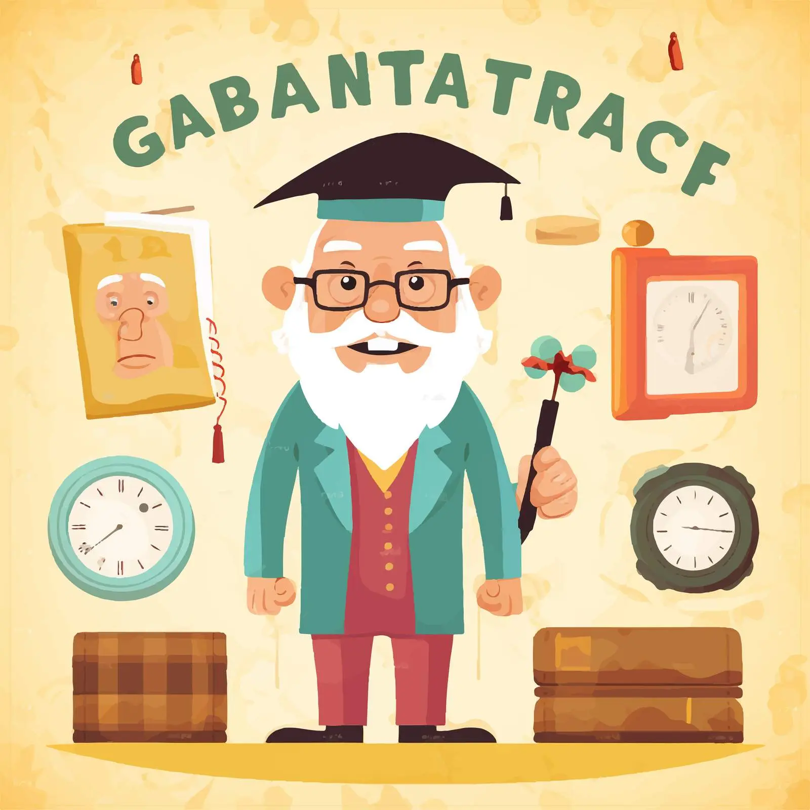 Grandfather Vocabulary Card Illustration – free grand image from Dotvec