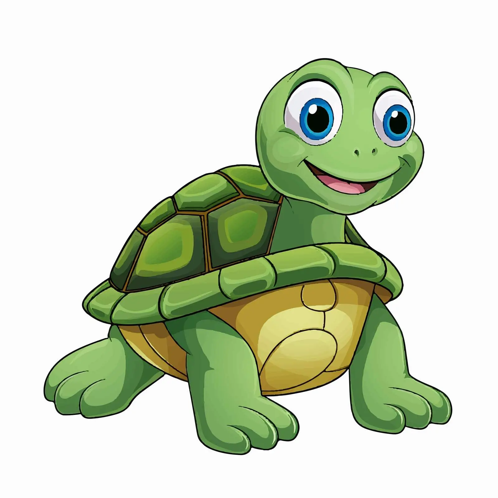Turtle Illustration Educational Word Card Vector — free download from Dotvec