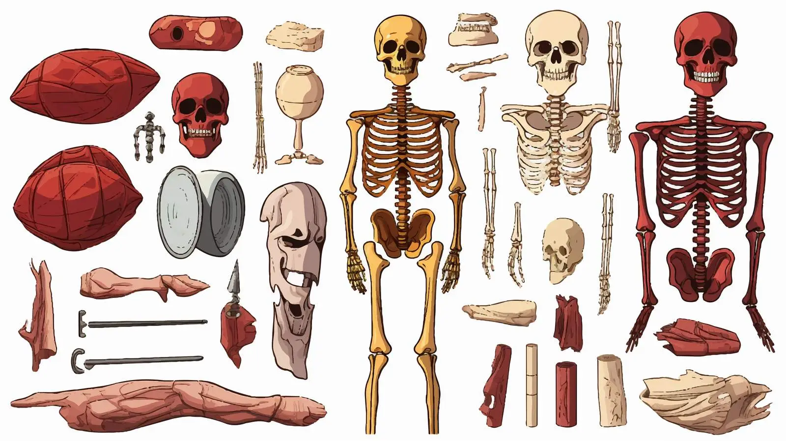 Human Anatomy Educational Vector Pack — free download from Dotvec