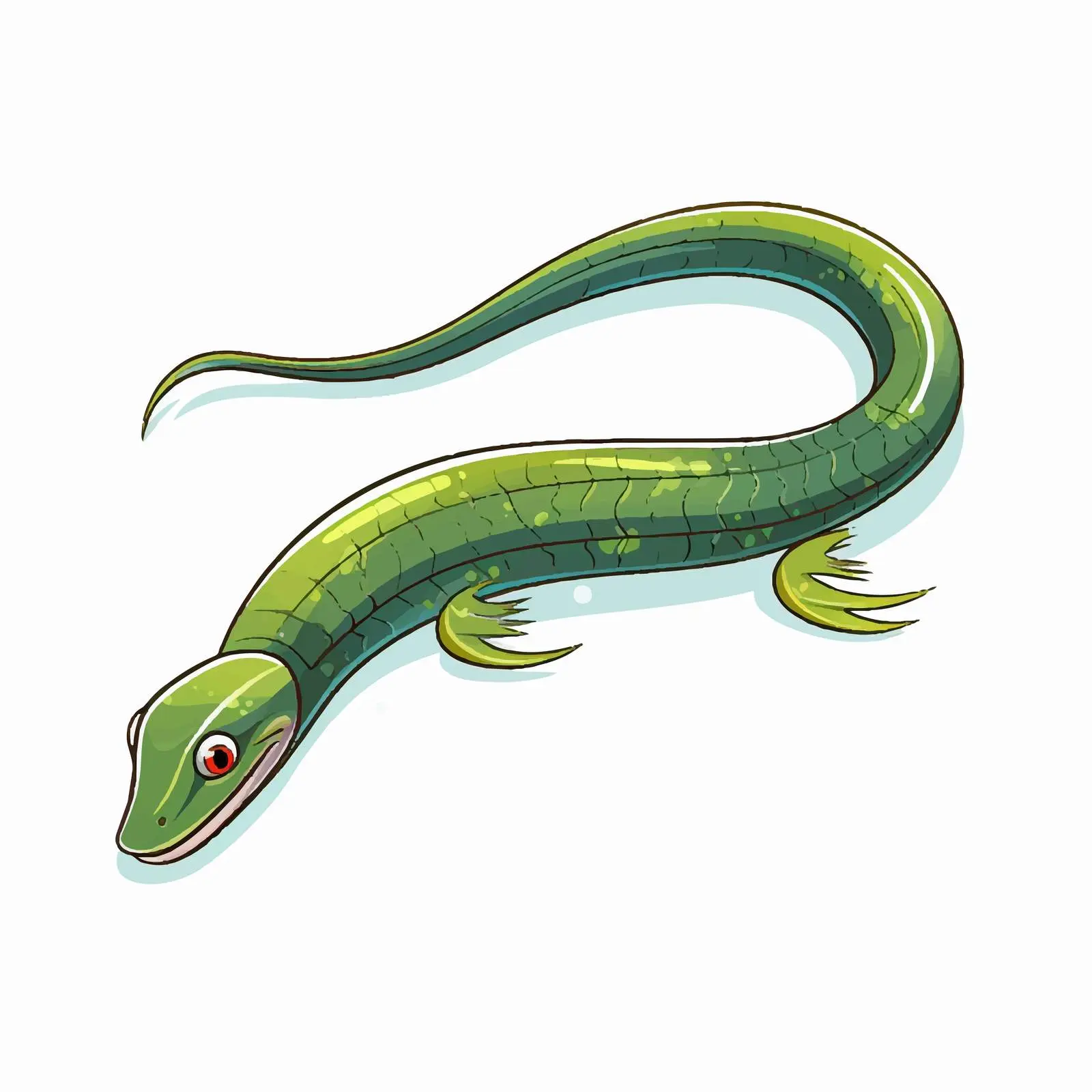 Isolated Eel Fish Line Vector Illustration – free tax image from Dotvec