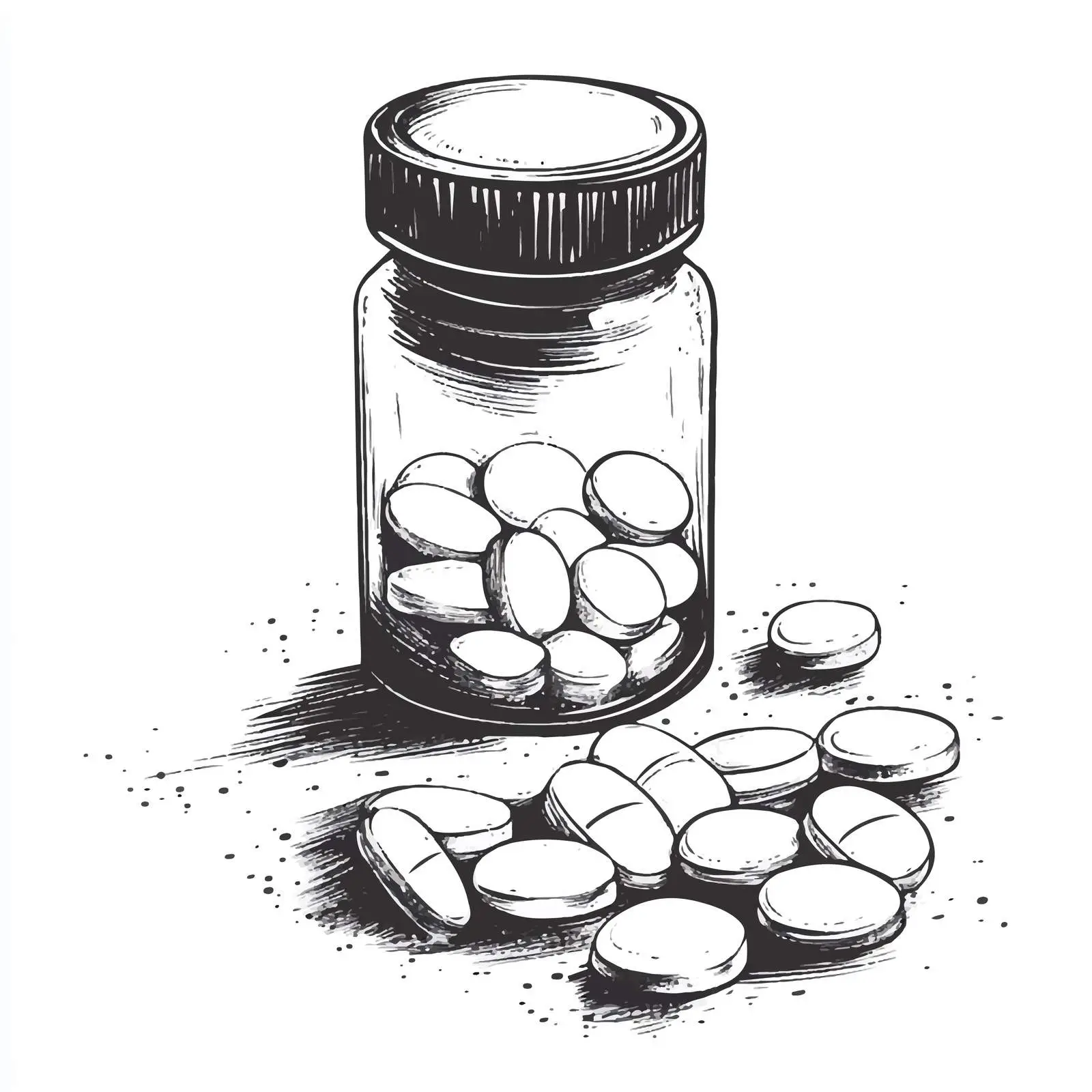 Effervescent Tablet Cartoon Vector Illustration — free download from Dotvec