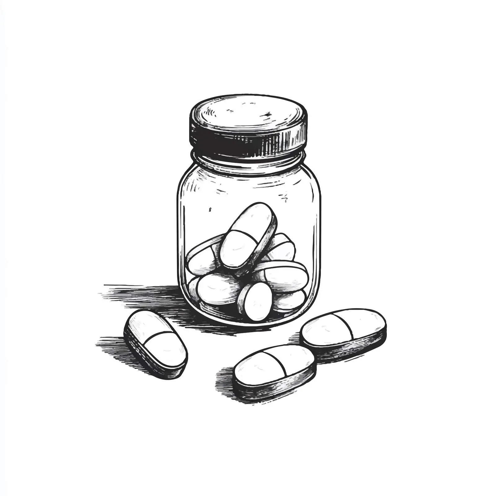 Cartoon Effervescent Tablet Vector Illustration — free download from Dotvec