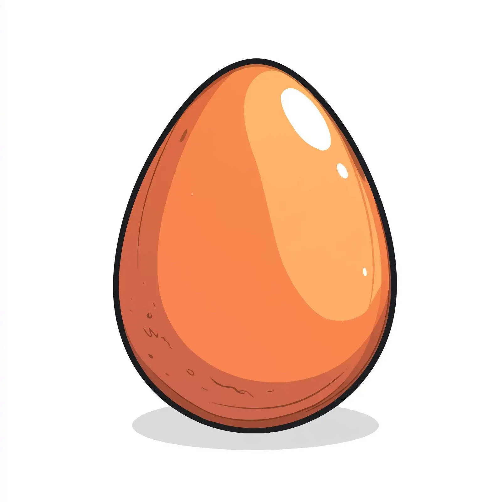 Hand-Drawn Cartoon Egg Vector Illustration — free download from Dotvec