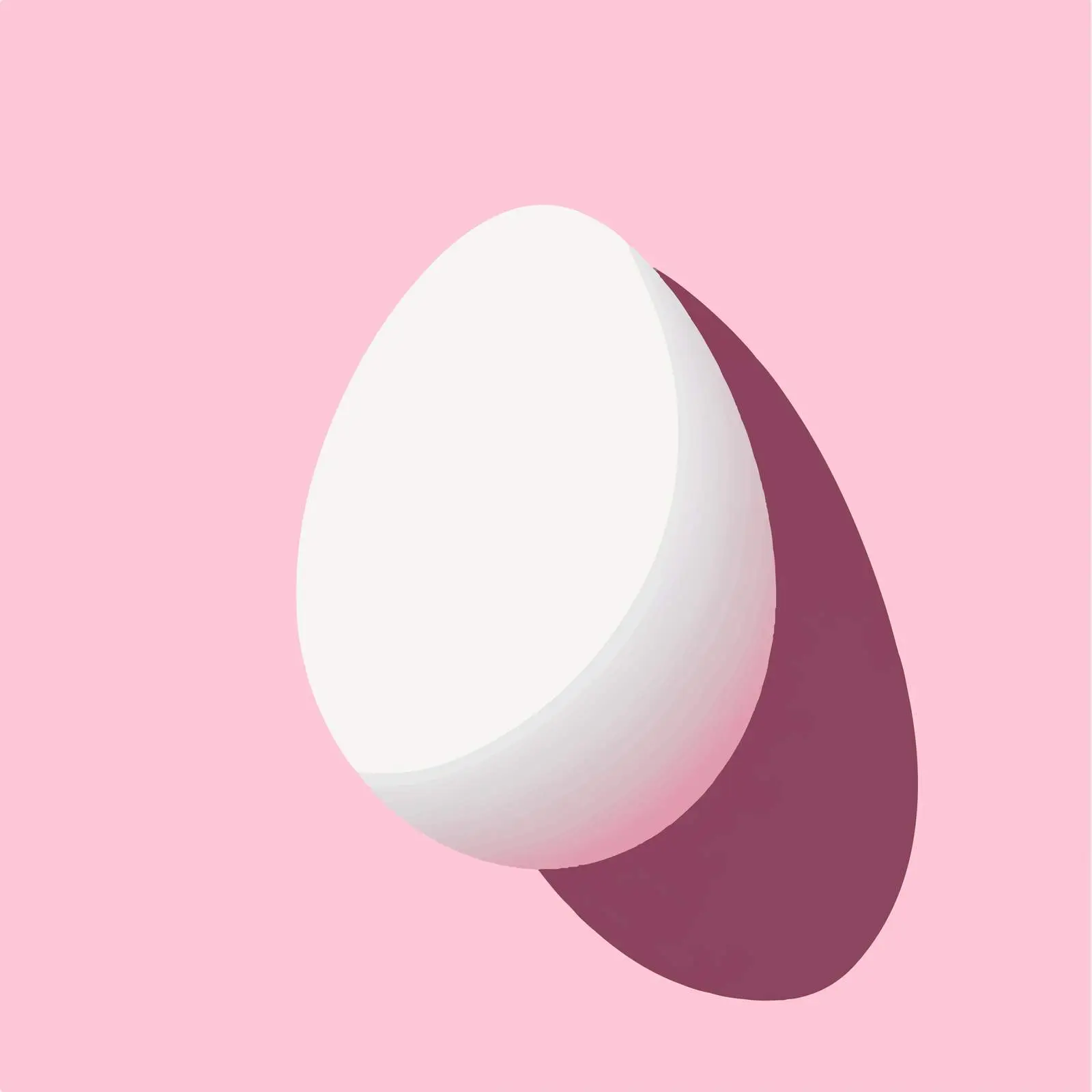 Flat Style Egg with Long Shadow — free download from Dotvec