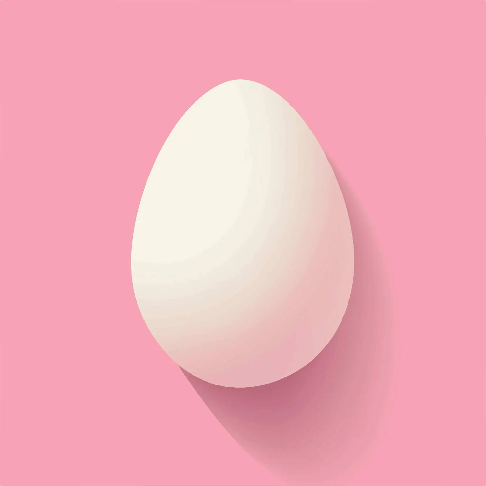 Flat Style Egg with Long Shadow — free download from Dotvec