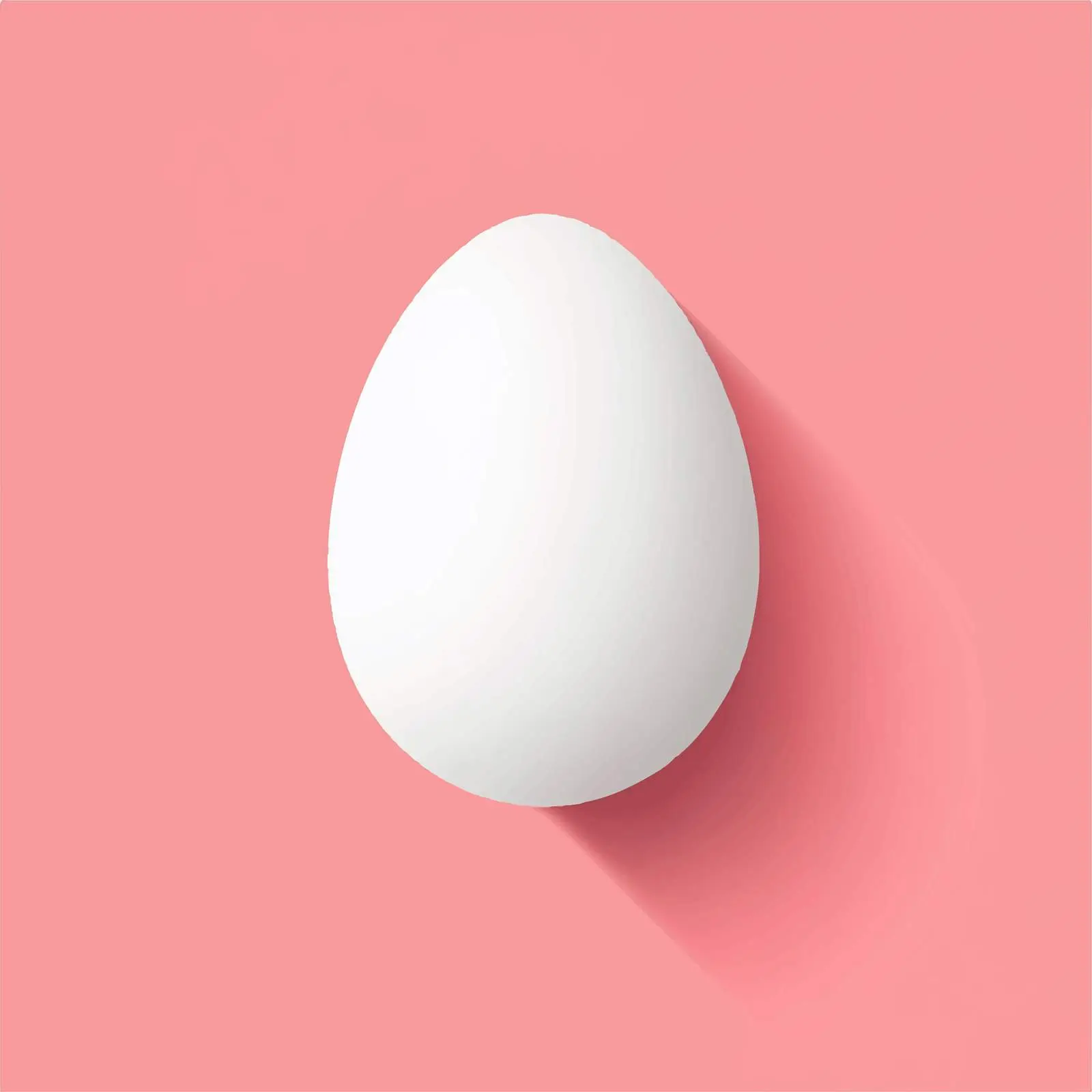 Flat Egg Design with Long Shadow — free download from Dotvec