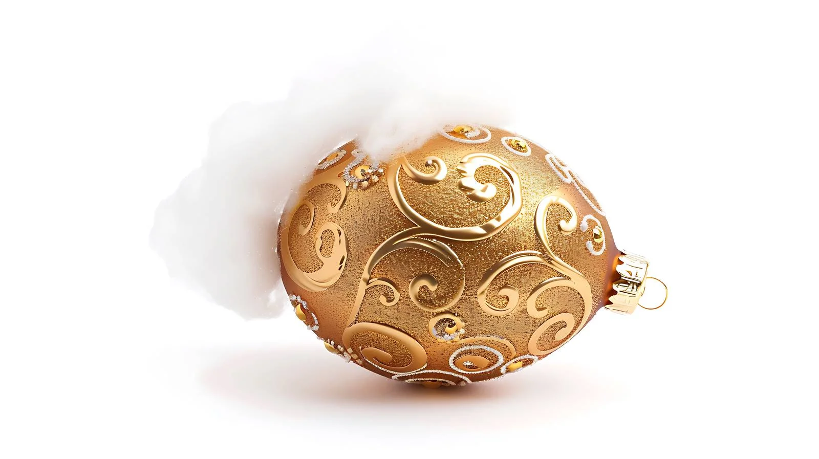 Golden Christmas Bauble Decoration Egg — free download from Dotvec