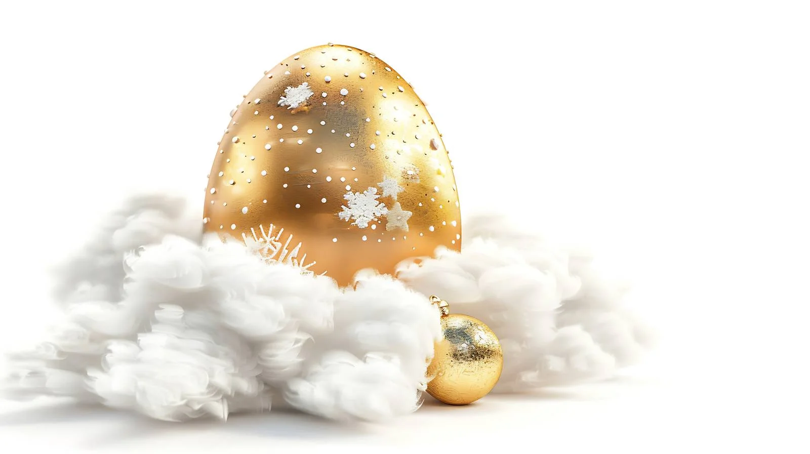Golden Christmas Bauble Egg Decoration — free download from Dotvec