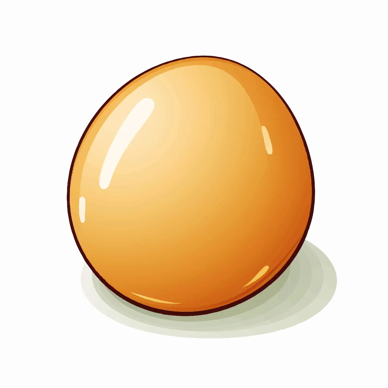 Egg Outline Vector Illustration on White Background — free download from Dotvec