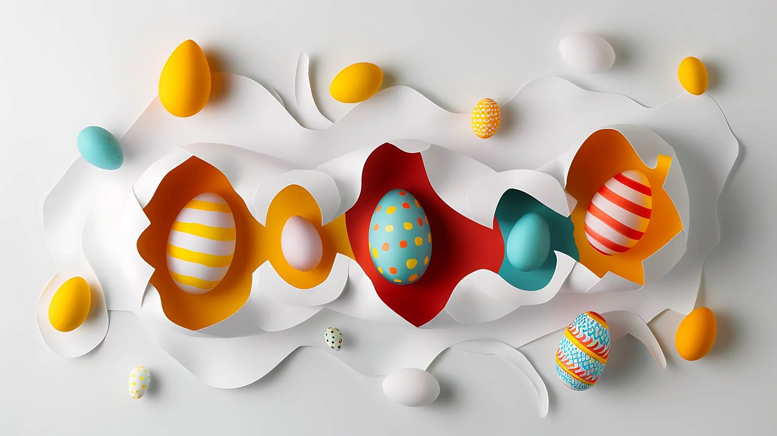 Egg Shape Cutout on White Paper — free download from Dotvec