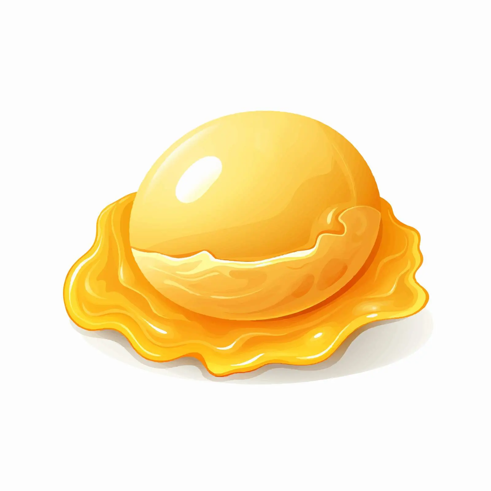 Egg Yolk Close-up Vector Illustration — free download from Dotvec