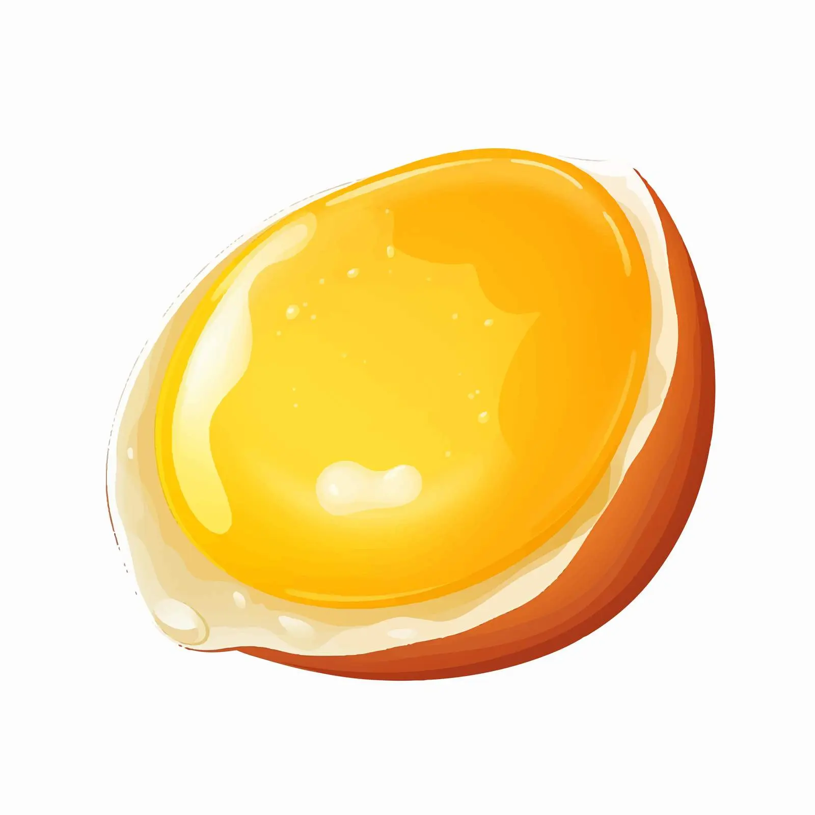Closeup Vector Illustration of Egg Yolk — free download from Dotvec