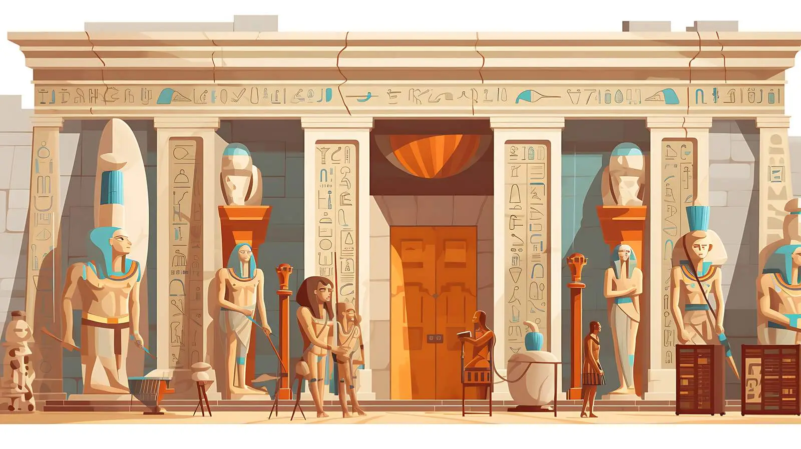 Ancient Egypt Exhibit — free download from Dotvec