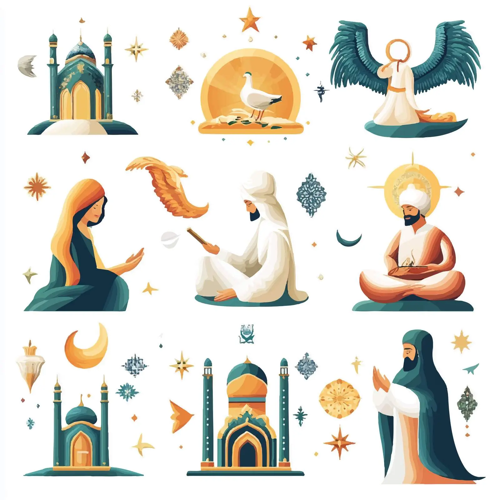 Eid al-Adha Icon Set — free download from Dotvec