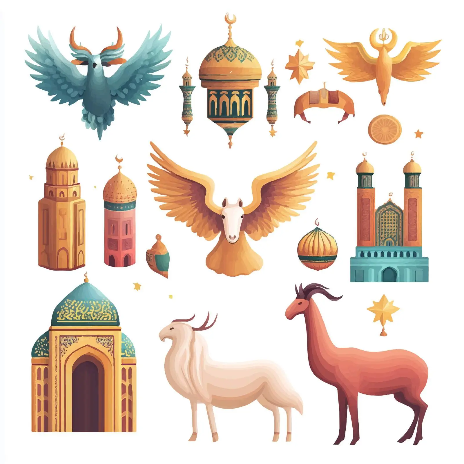 Eid Al Adha Icon Set — free download from Dotvec