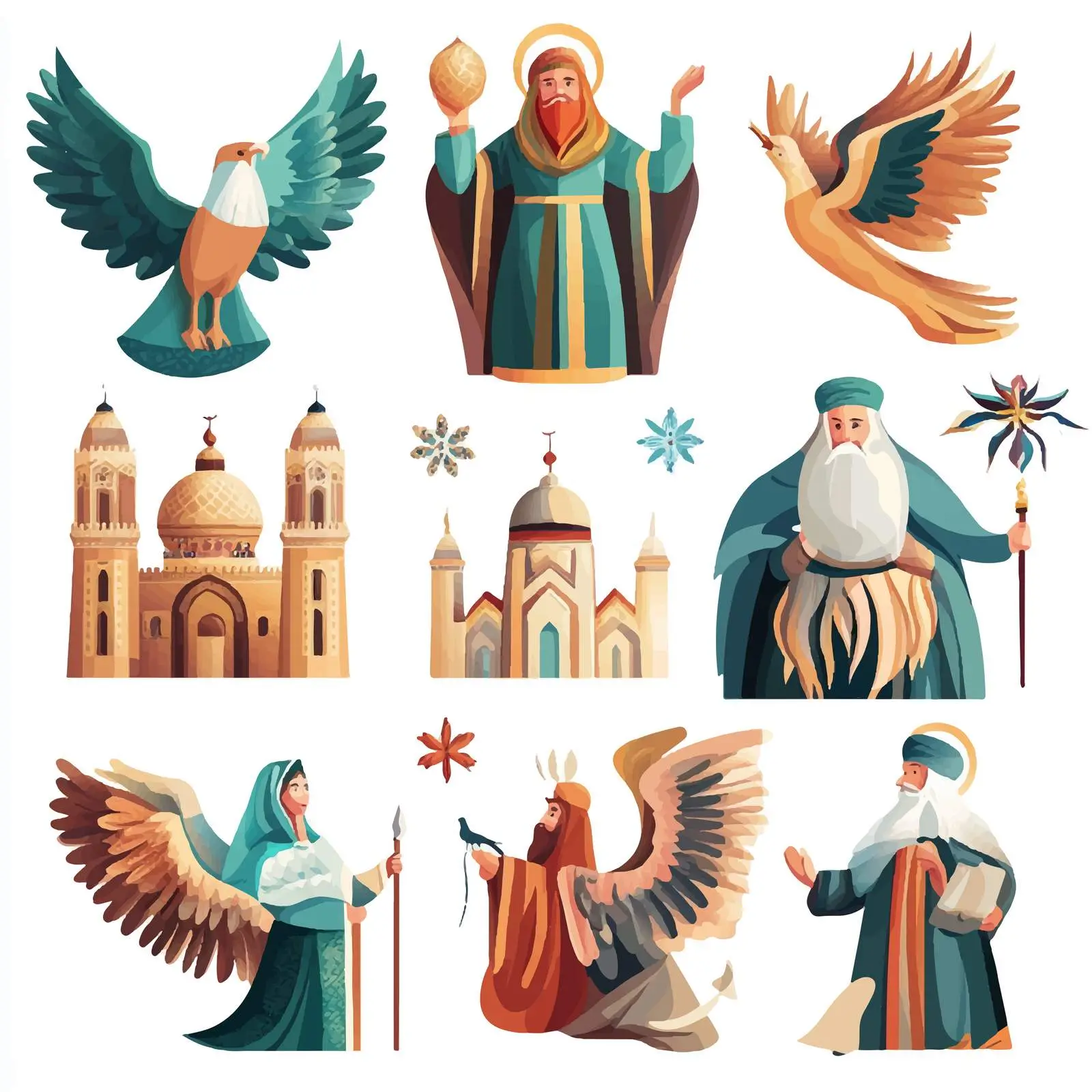 Eid Al Adha Icon Set Wide View — free download from Dotvec