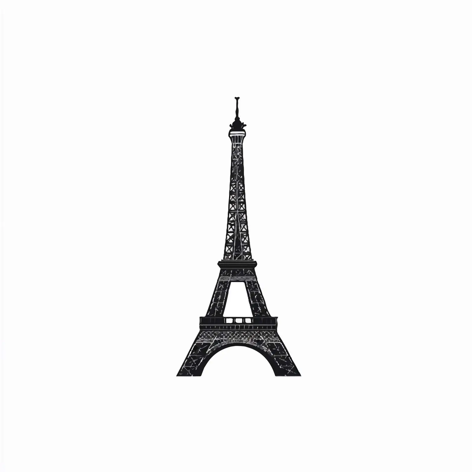 Black and White Eiffel Tower Vector — free download from Dotvec