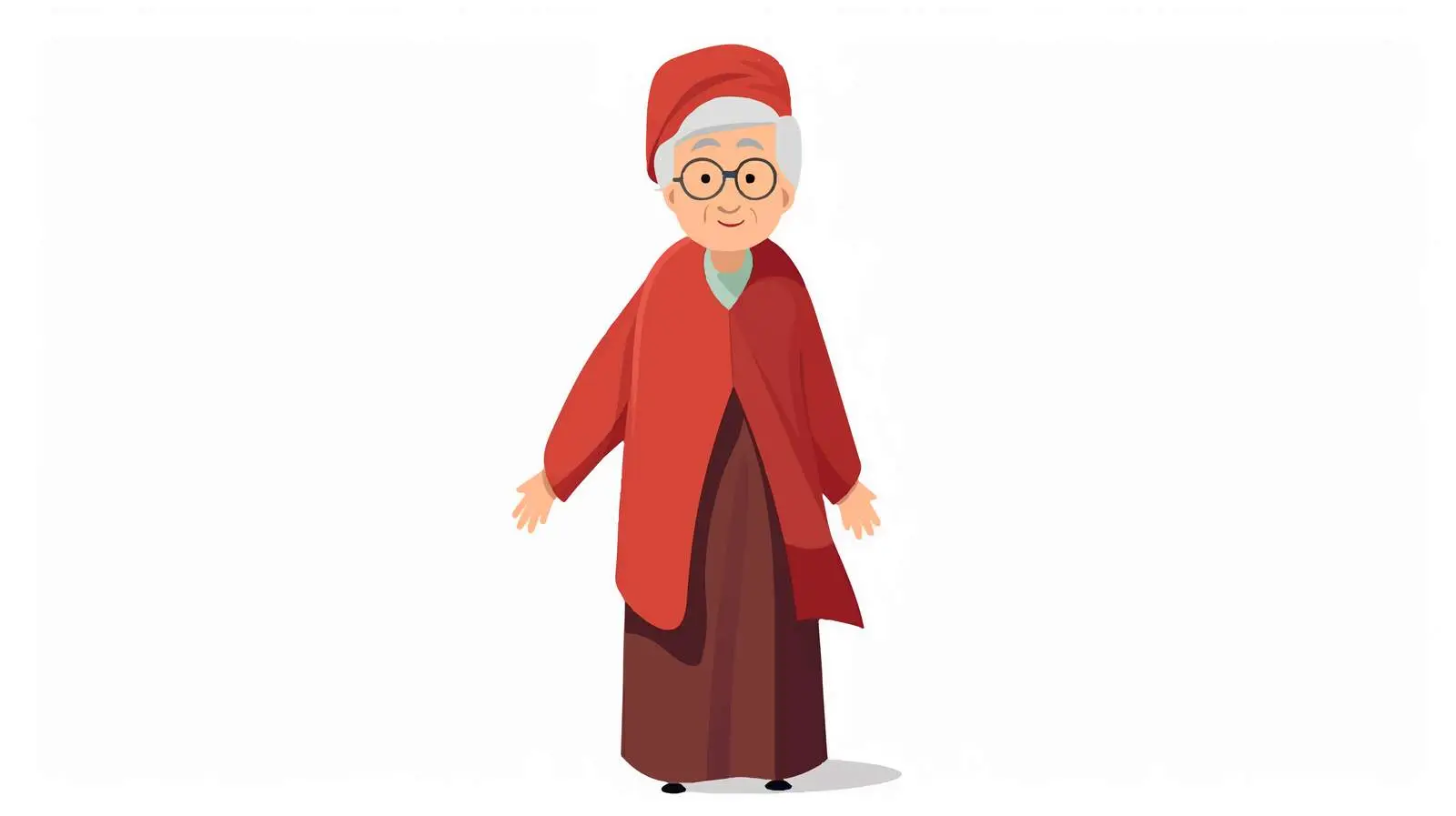 Elderly Woman in Traditional Attire Vector — free download from Dotvec