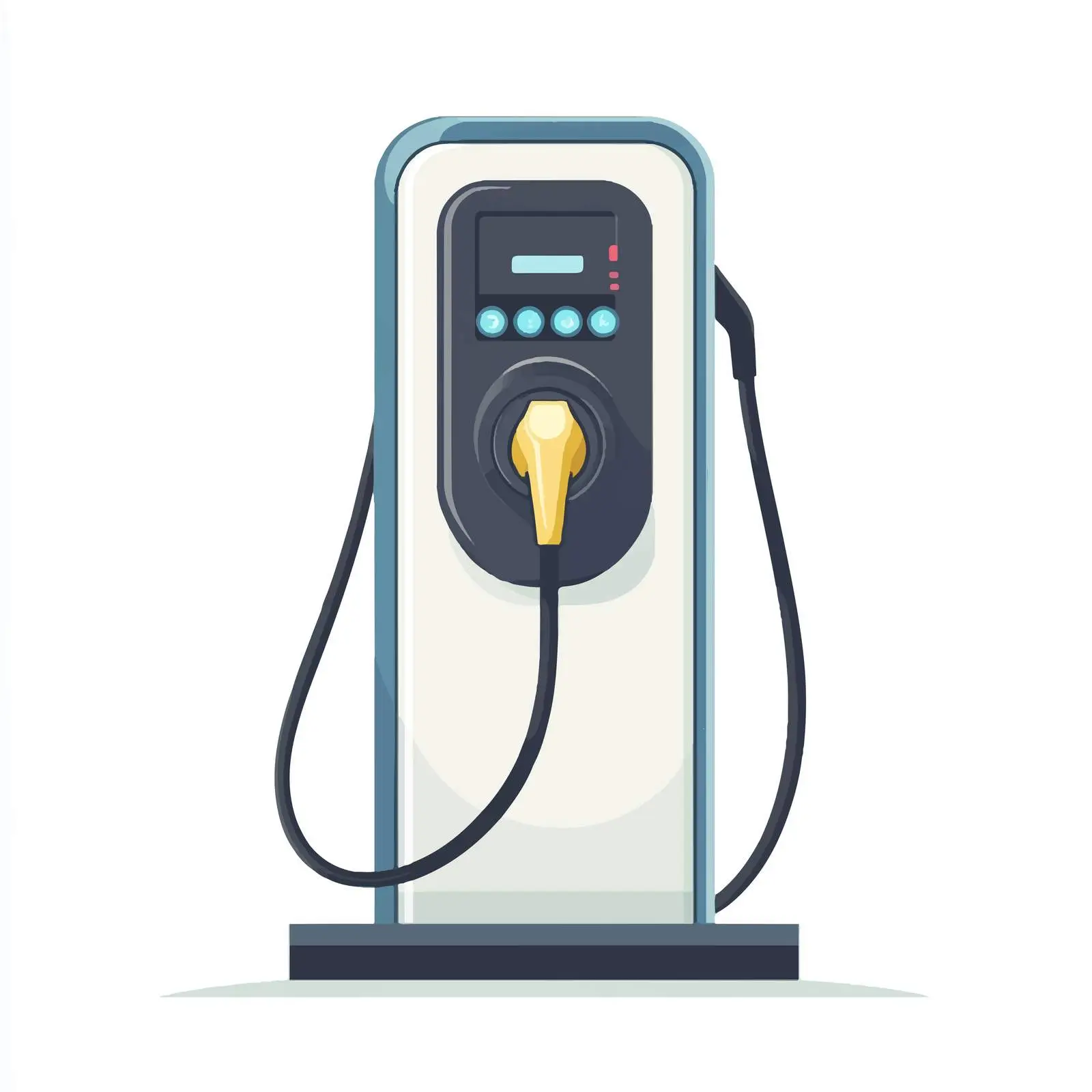 Electric Car Charging Station Vector Design — free download from Dotvec