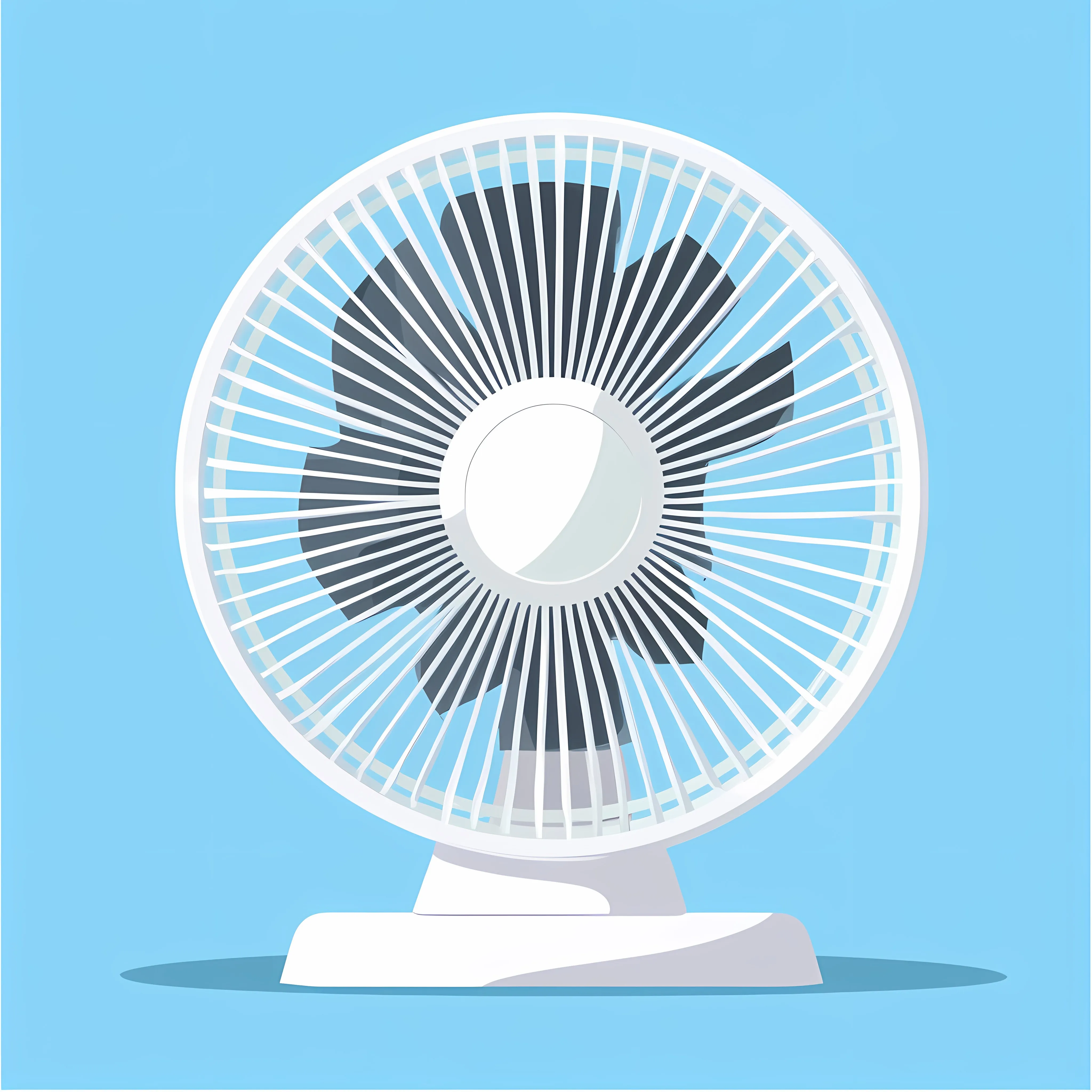 Flat Vector Illustration of Electric Fan – free stylish appliances image from Dotvec