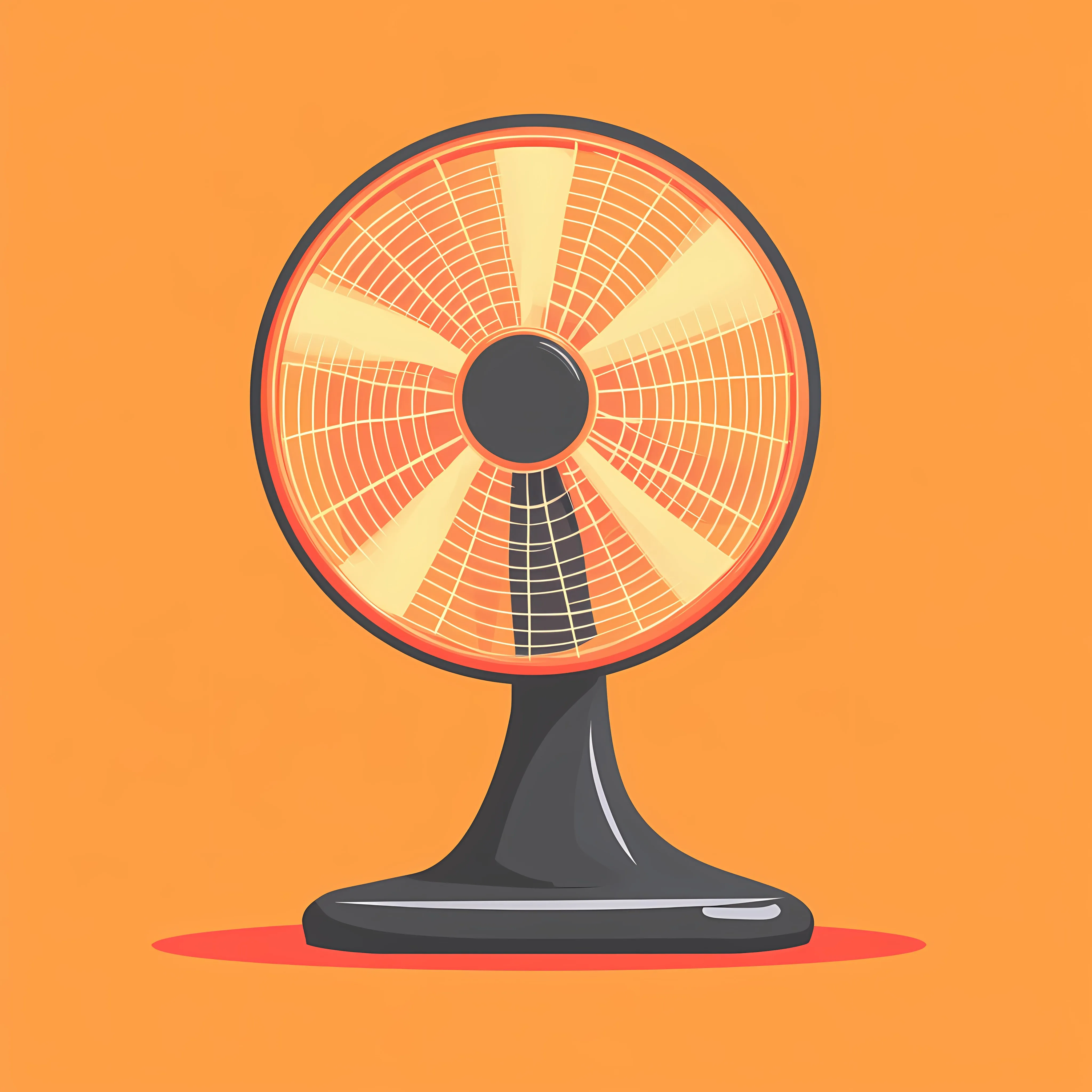 Flat Electric Fan Vector Illustration — free download from Dotvec