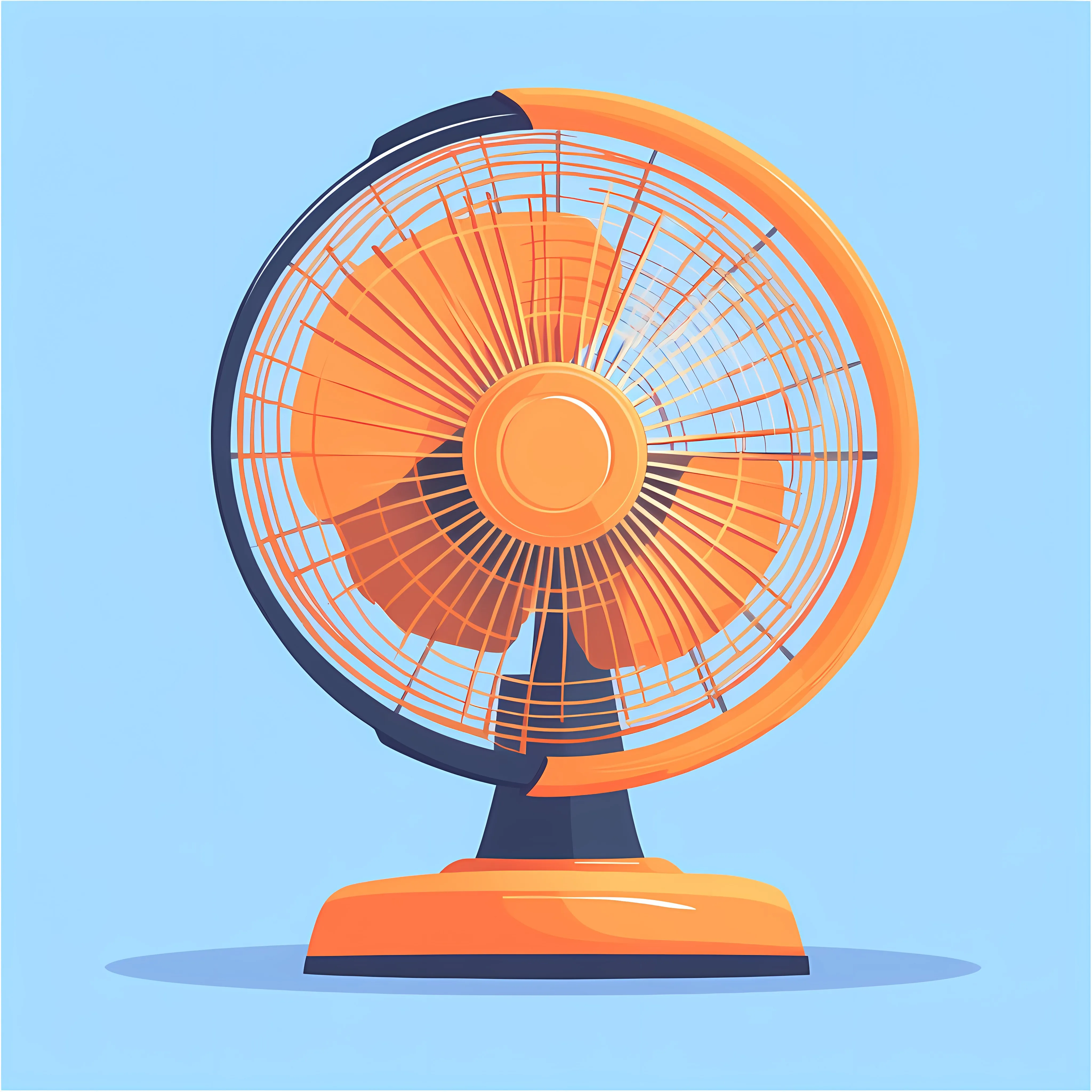 Flat Vector Illustration of Electric Fan — free download from Dotvec