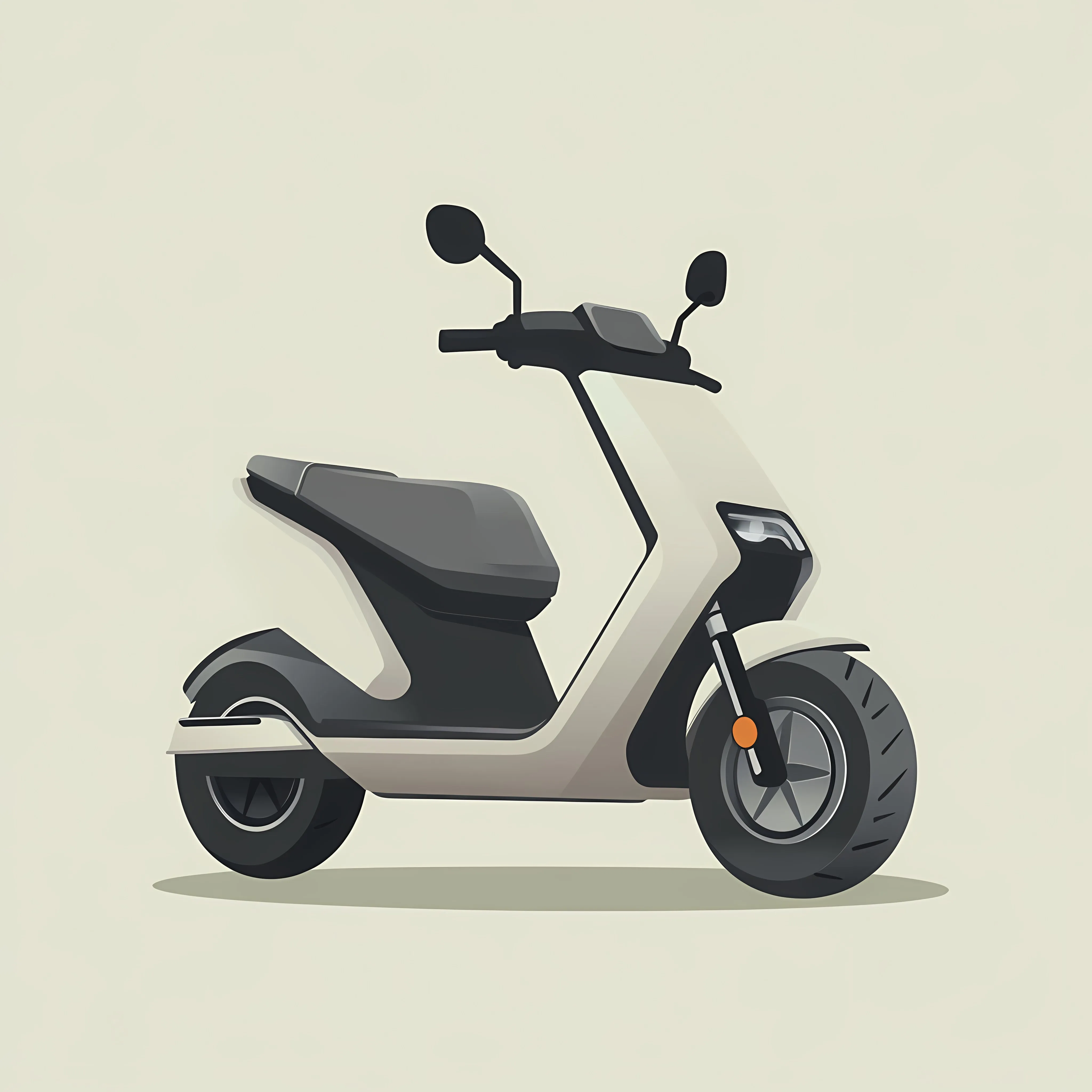 Electric Gyroscooter Vehicle Flat Vector Illustration – free scooter design image from Dotvec