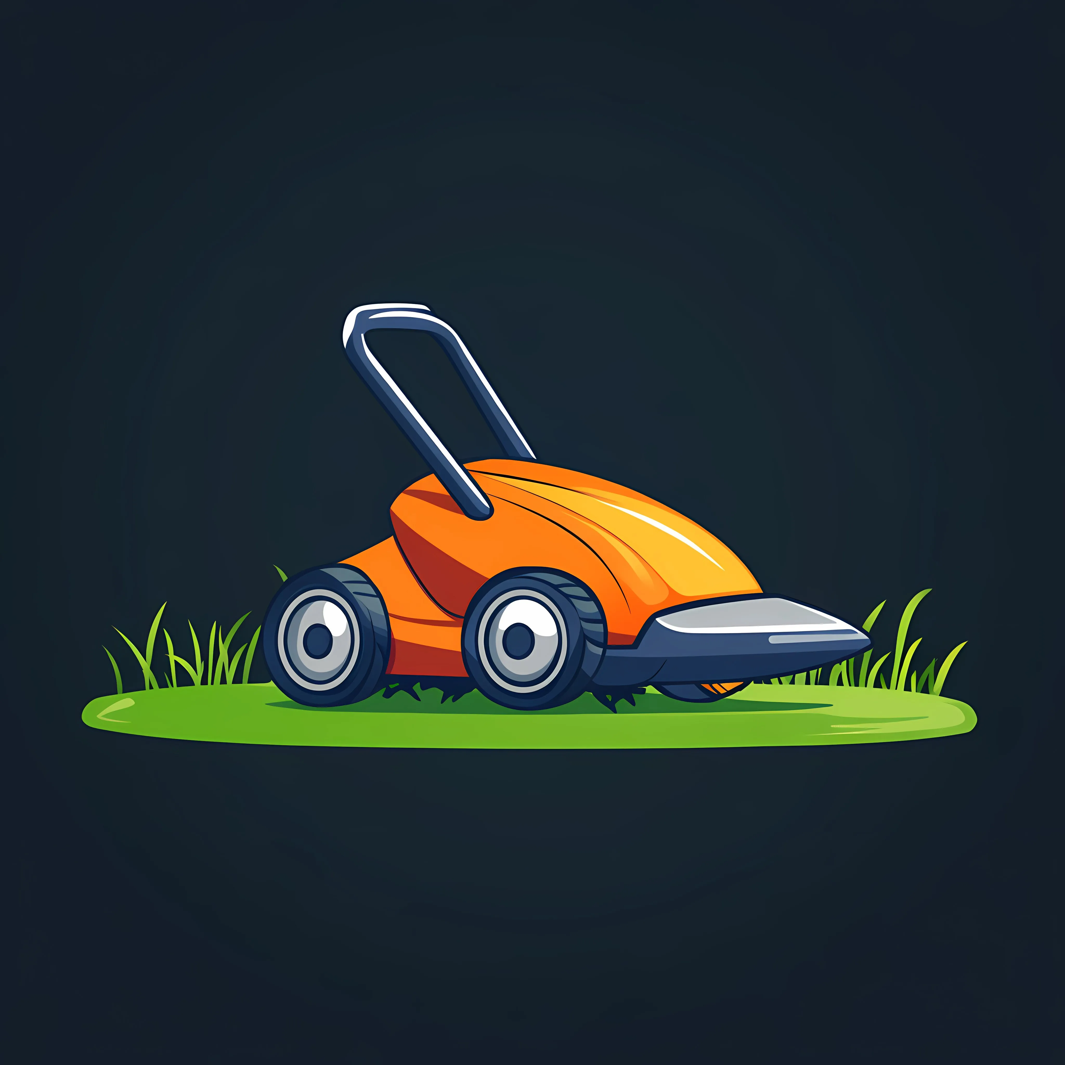 Electric Lawn Mower Logo Icon Vector Illustration — free download from Dotvec