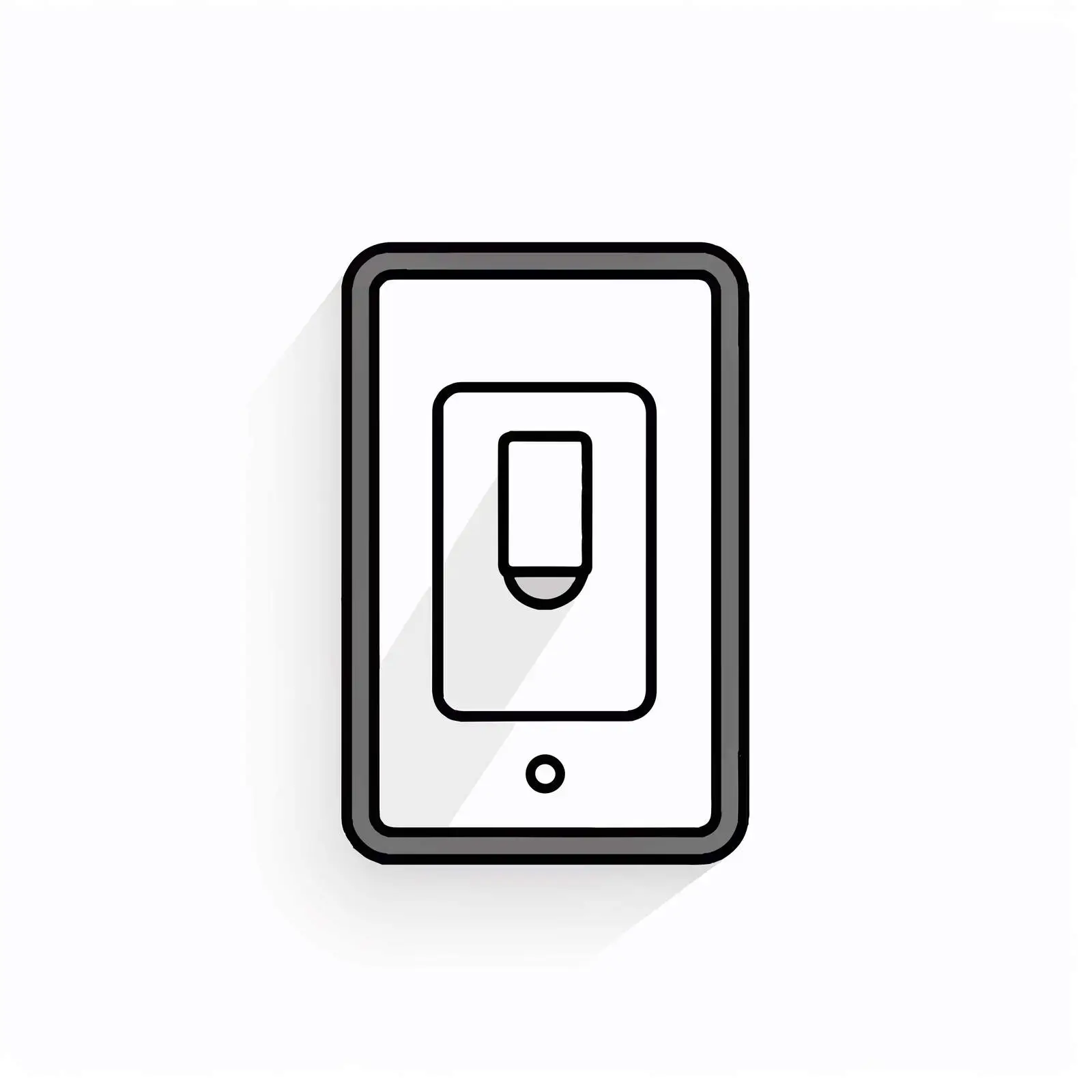 Single Button Electric Light Switch Icon — free download from Dotvec