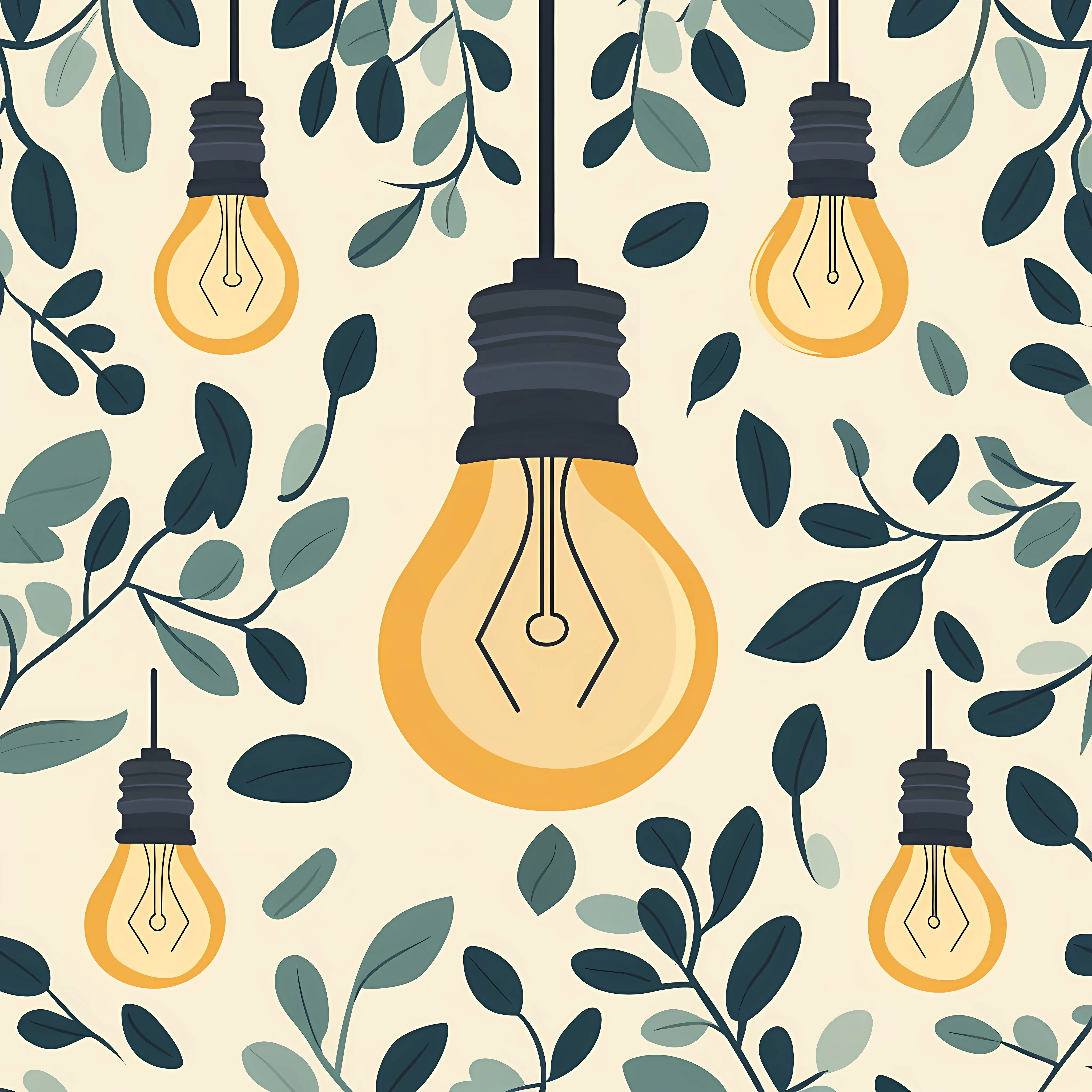 Glowing Electric Lightbulb Lamp Symbol — free download from Dotvec