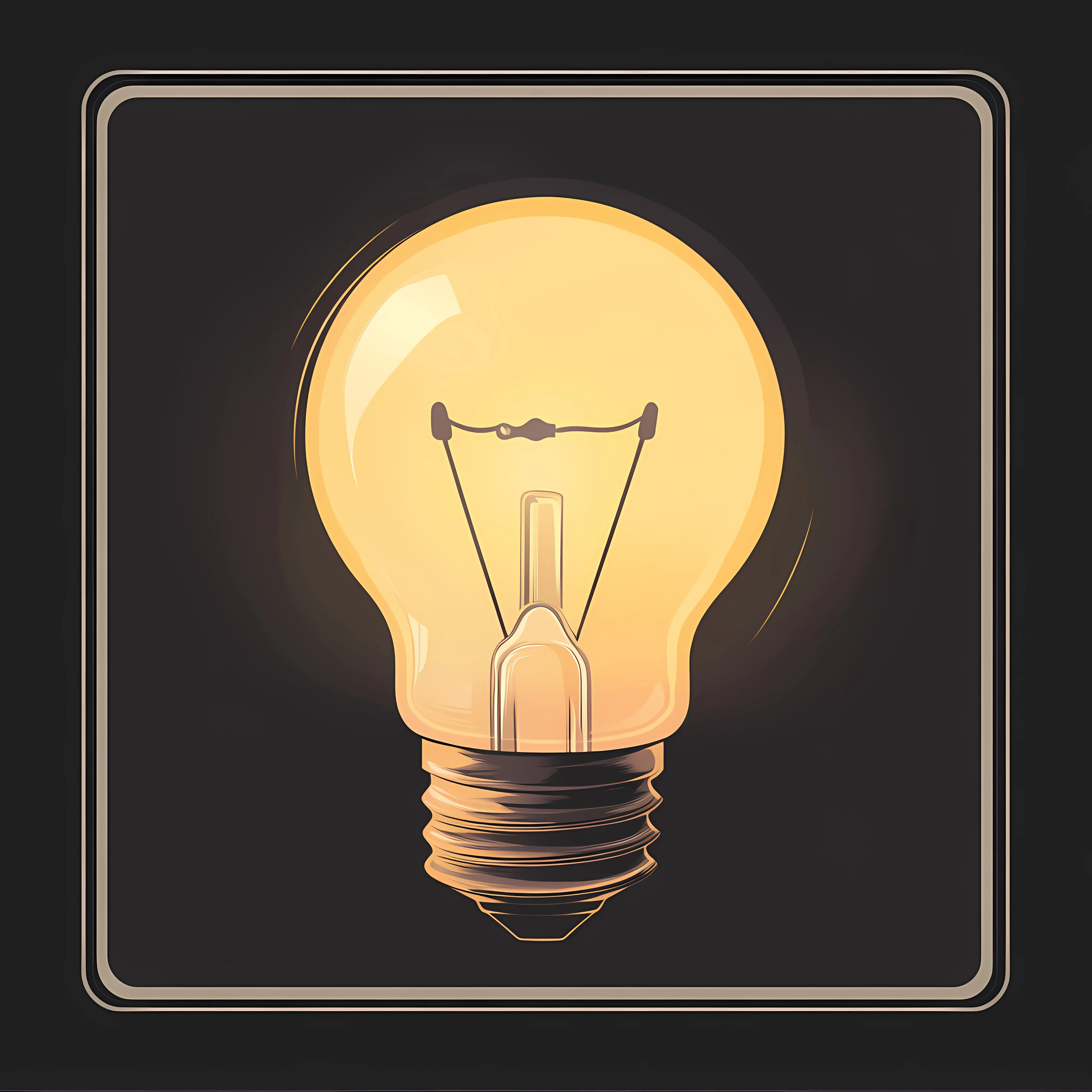 Glowing Electric Lightbulb Symbol of Creativity — free download from Dotvec