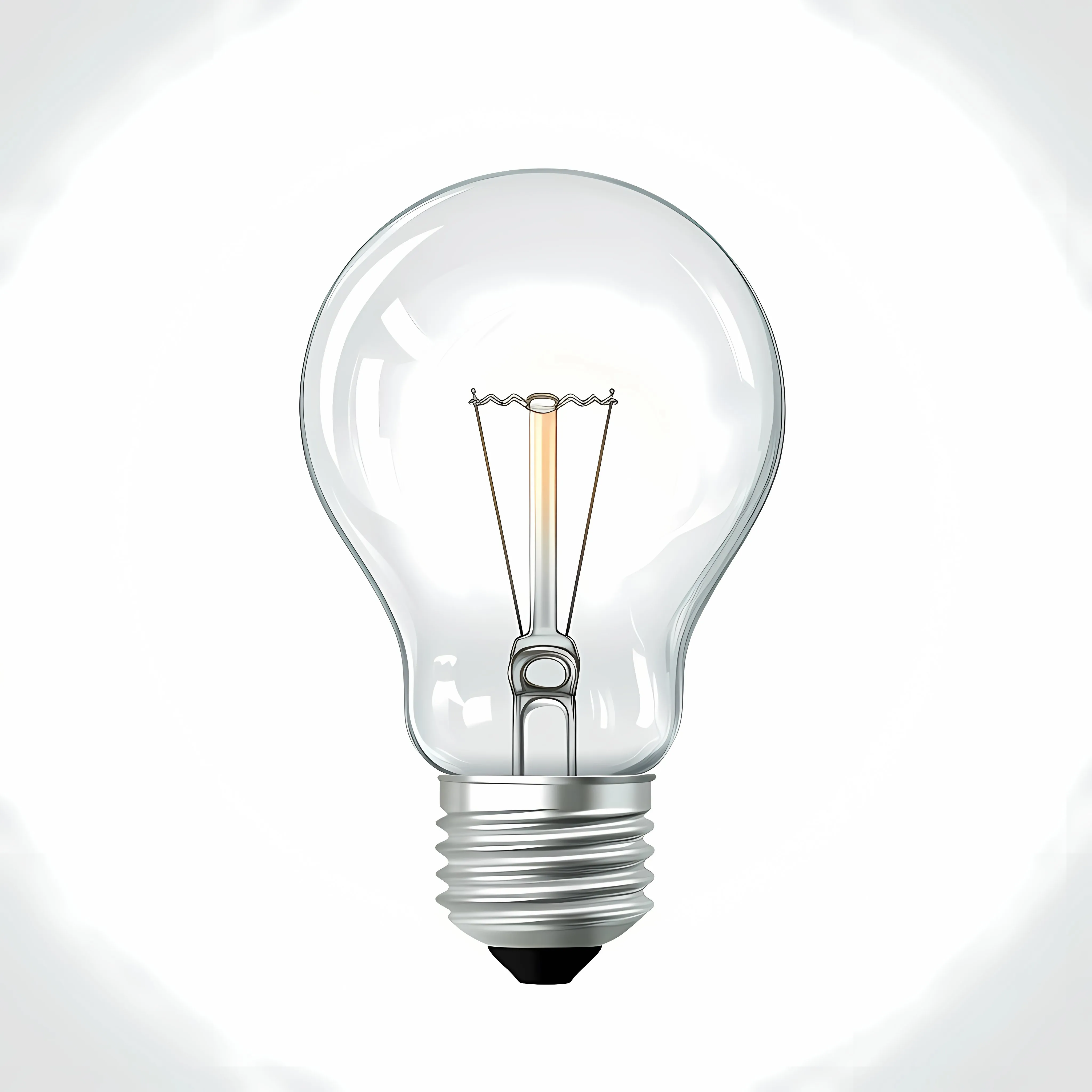 Glowing Electric Lightbulb Lamp Symbol — free download from Dotvec