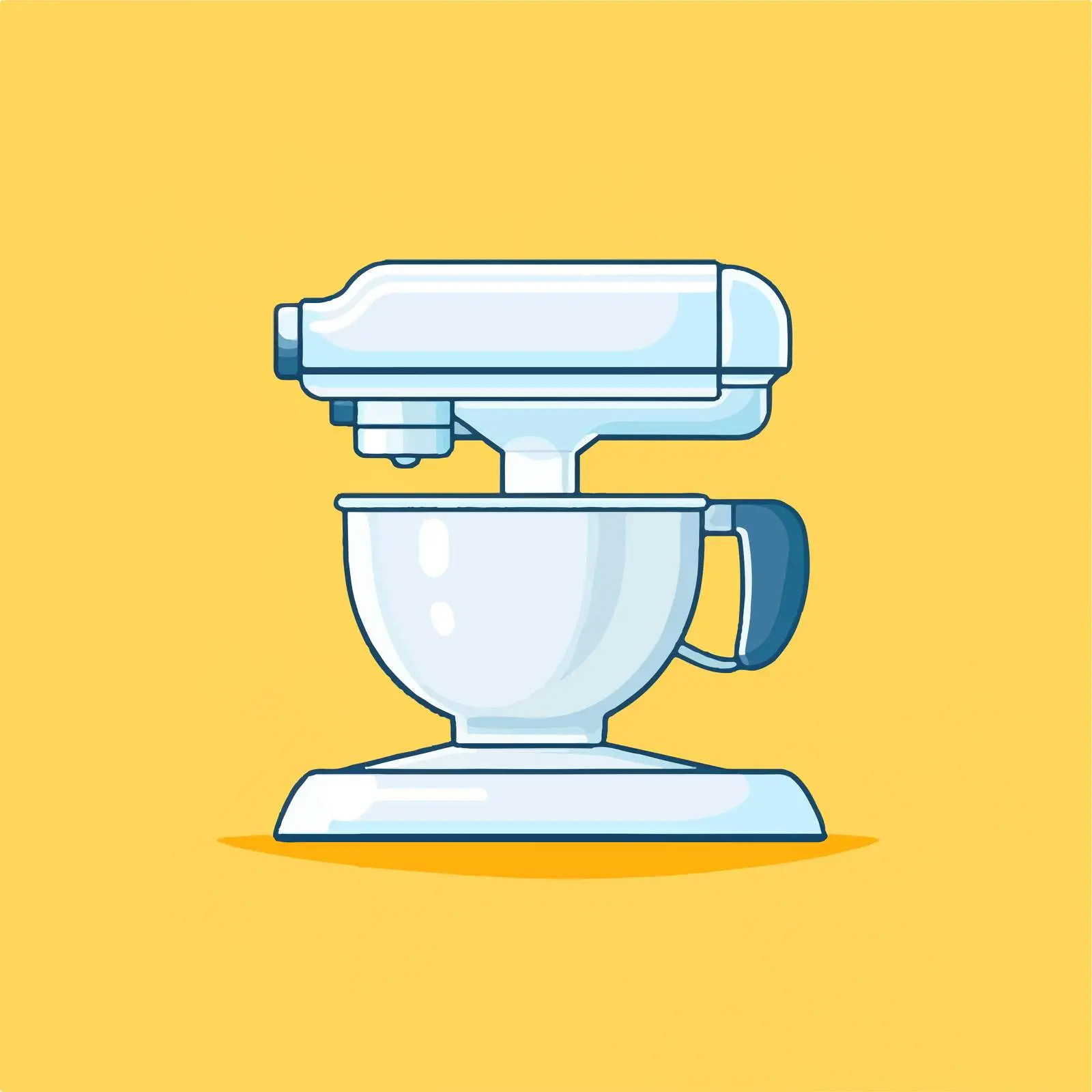 Flat Vector Kitchen Electric Mixer Icon — free download from Dotvec