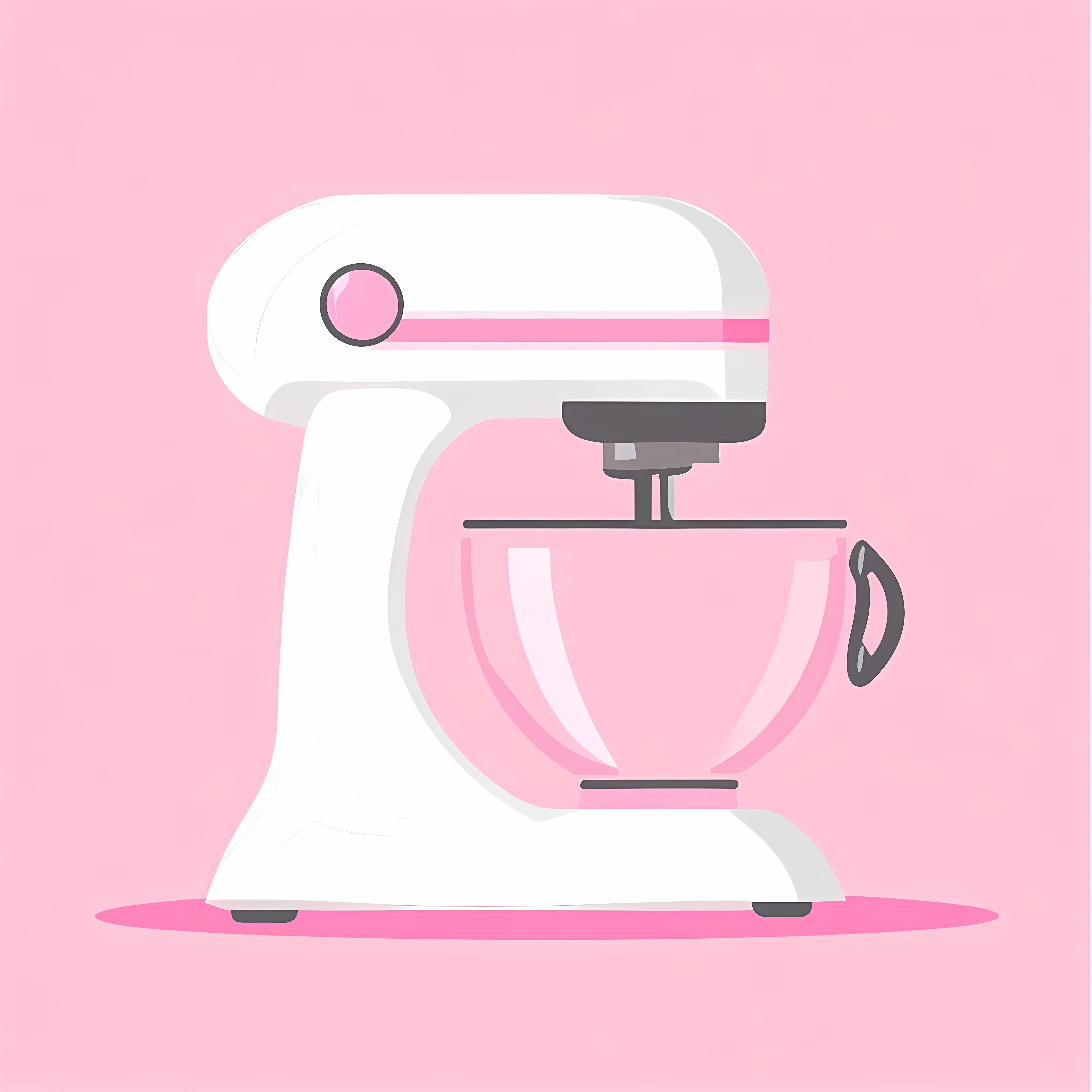 Electric Mixer Icon on Pink and White Background — free download from Dotvec