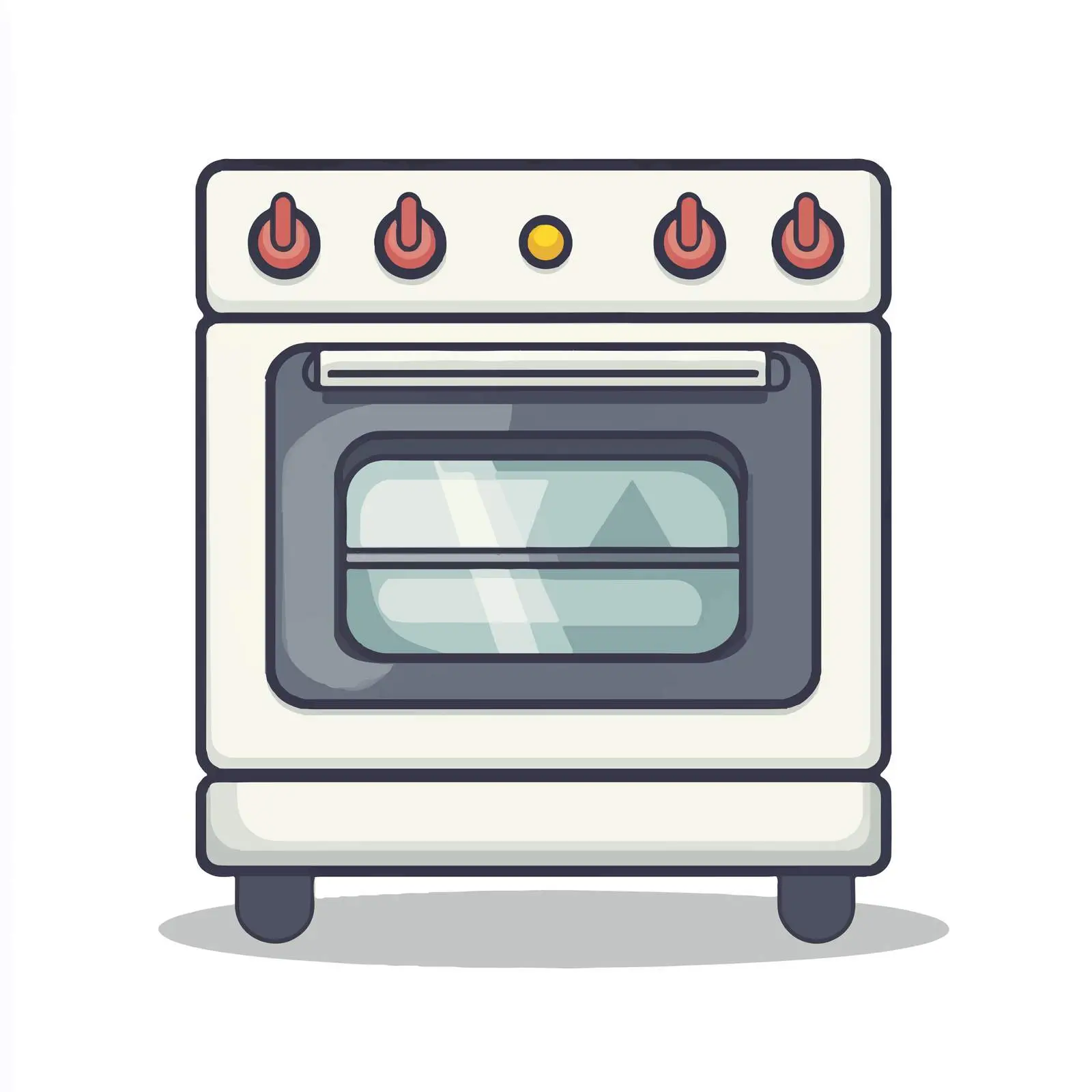 Electric Oven Kitchen Icon on White Background — free download from Dotvec