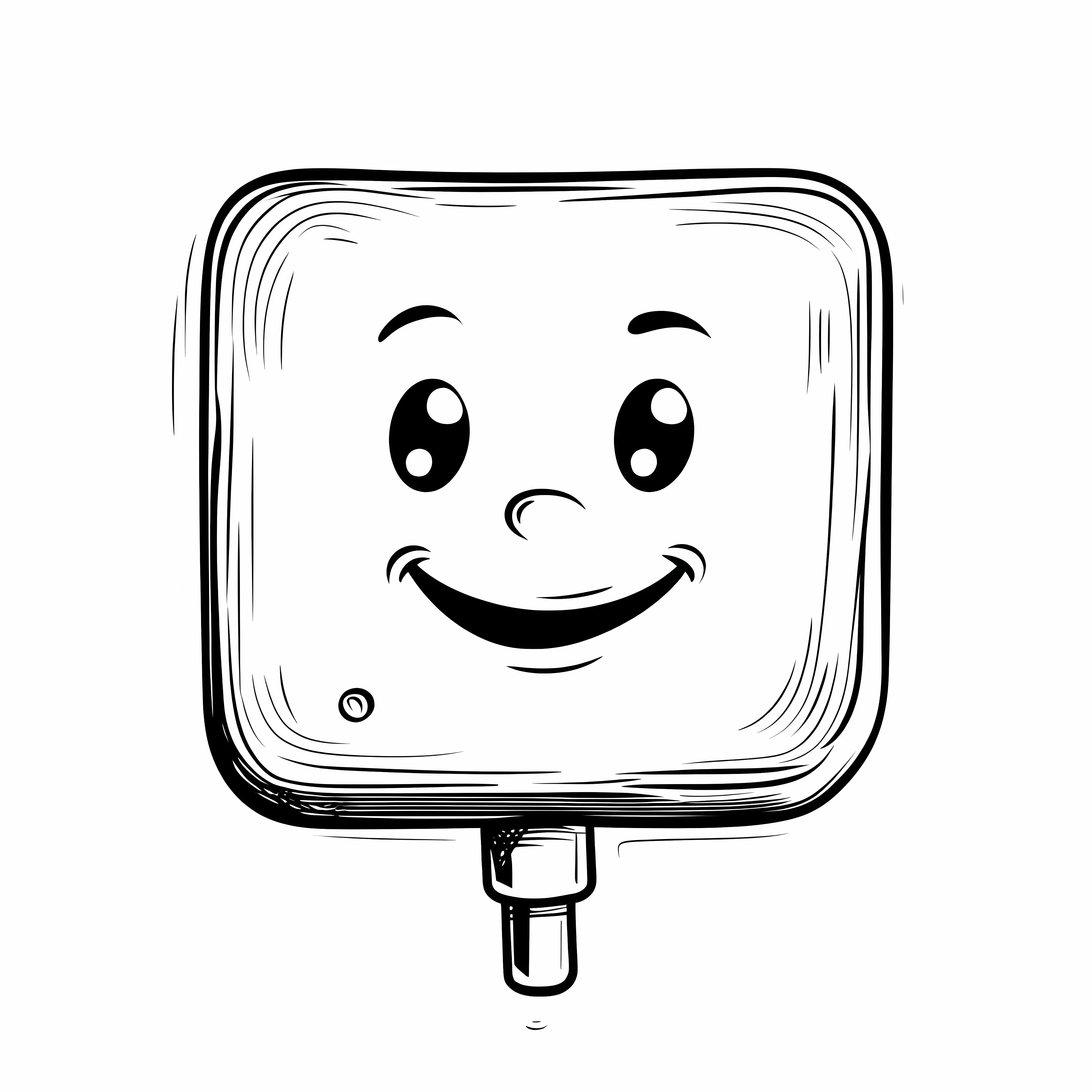 Black and White Electric Plug Cartoon Vector — free download from Dotvec