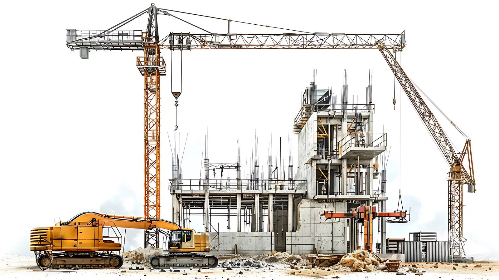 High-voltage Power Plant Construction Site — free download from Dotvec